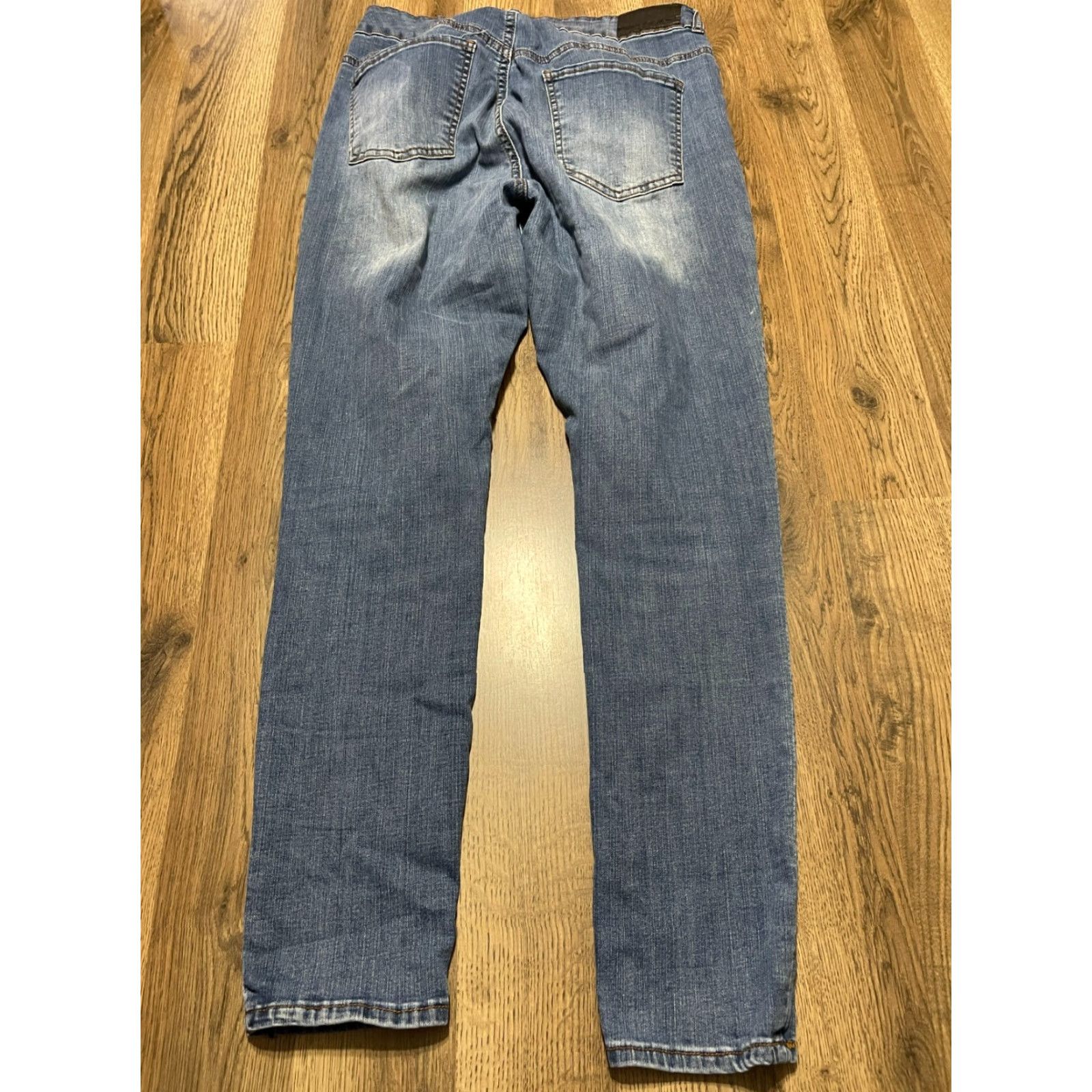 Vintage !it Jeans Women's 12 Blue Denim Kimmie Extreme High Rise Skinny Ankle Jeans Womens Skinny 28in Inseam Regular Size 12 Blue Denim Size 34" / US 12 / IT 48 - 3 Thumbnail