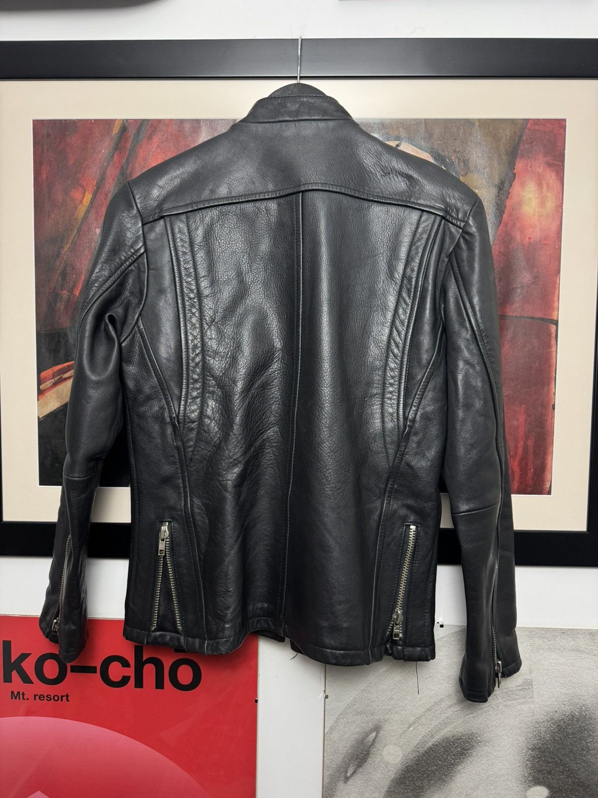 Levi's Vintage 90s Levis Leather Biker Black Jacket Archive Rare Size US S / EU 44-46 / 1 - 2 Thumbnail