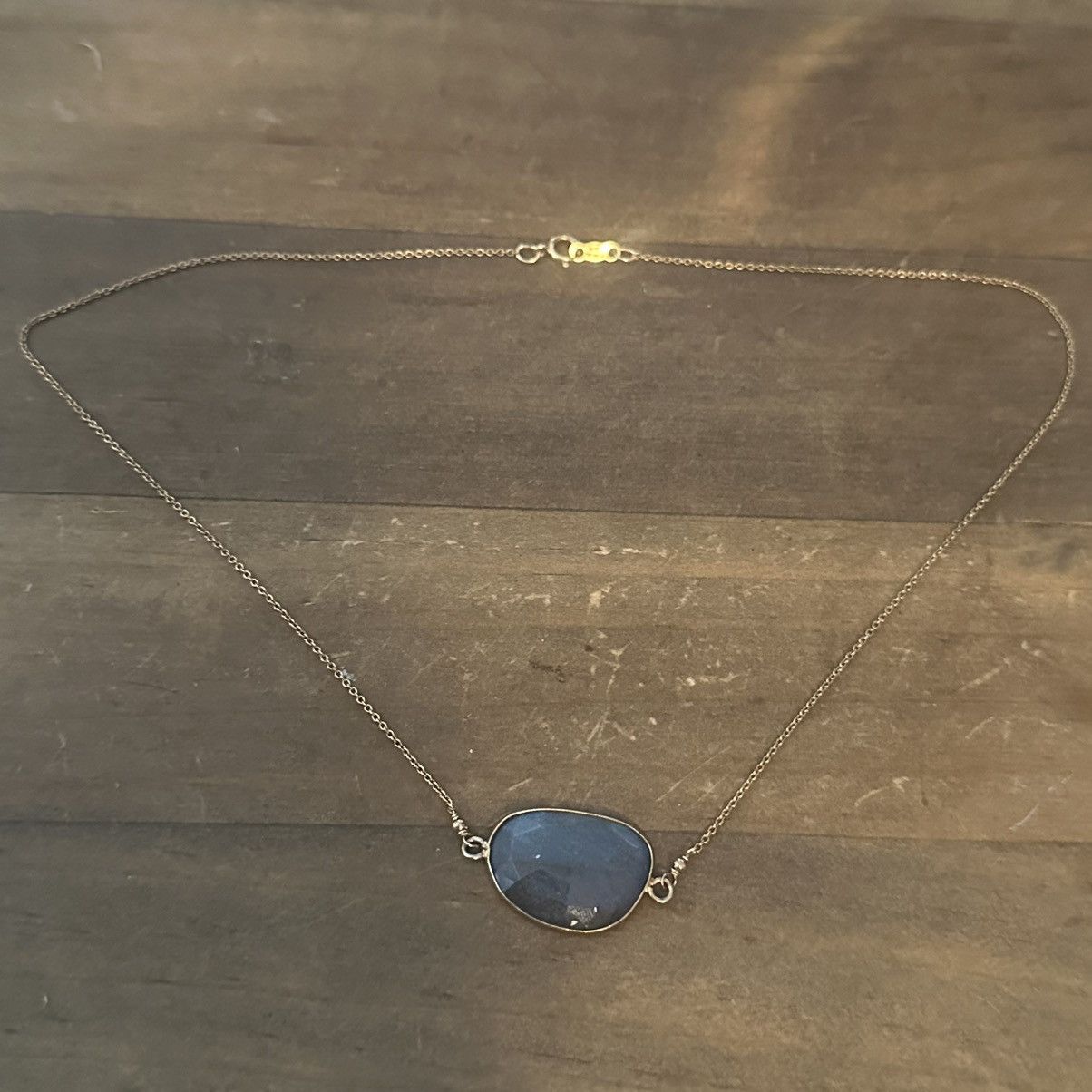 Vintage Vintage 14KGF sapphire necklace Size ONE SIZE - 2 Thumbnail