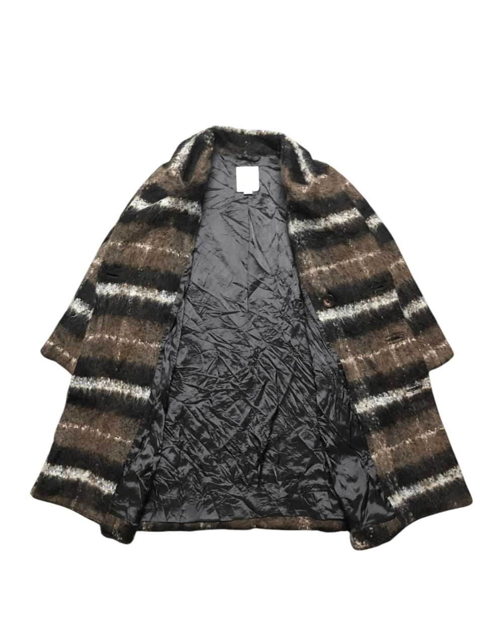 Diesel Diesel Checked Mohair Double Breasted Overcoat Size XS / US 0-2 / IT 36-38 - 3 Thumbnail