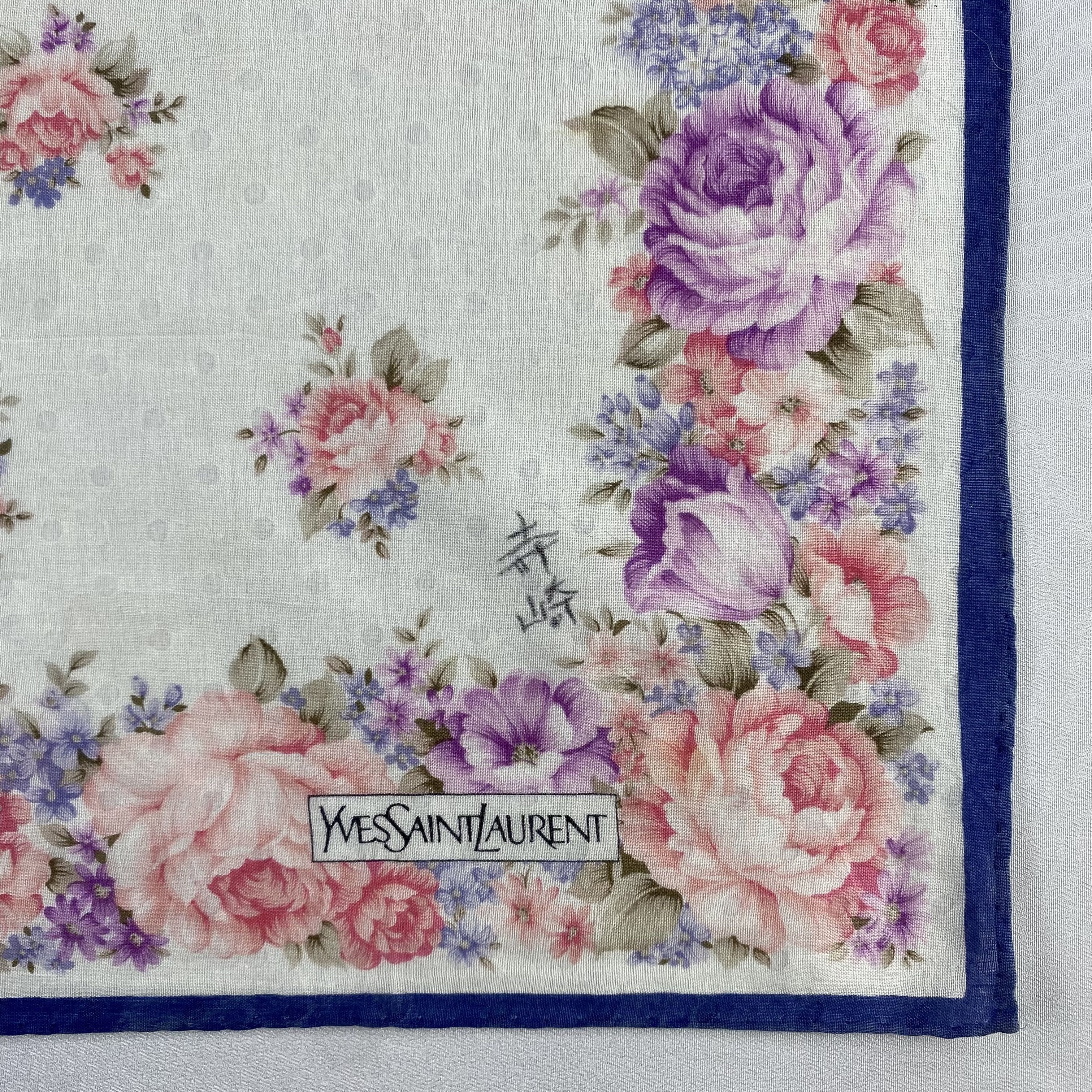 Vintage Yves Saint Laurent Handkerchief / Neckerchief-P1425 Size ONE SIZE - 3 Thumbnail