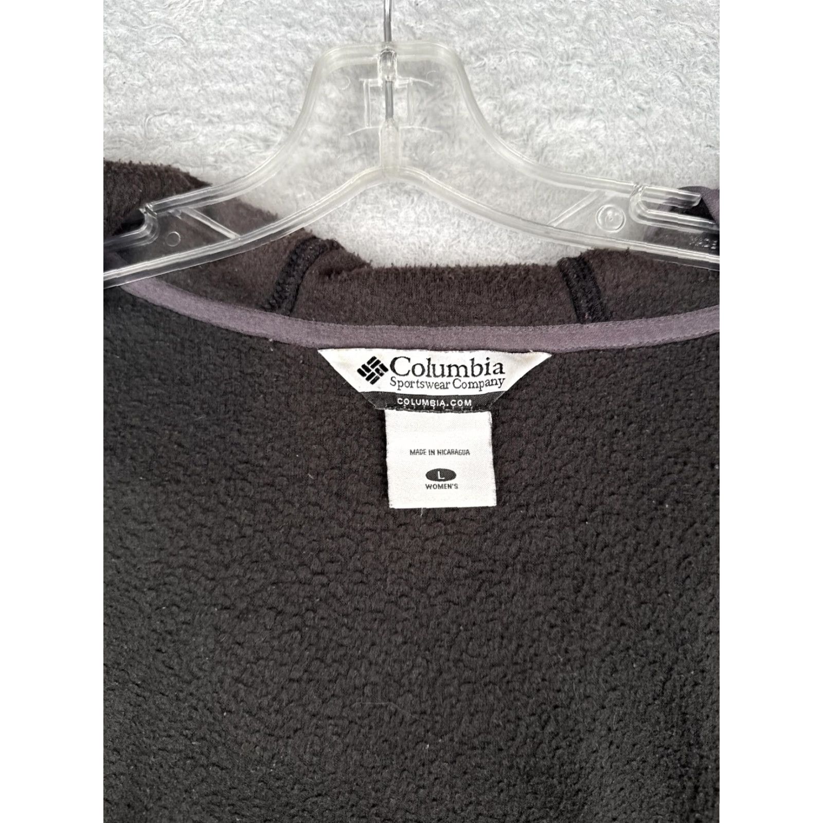 Vintage Columbia Jacket Womens L Black Fleece Hooded Full Zip Outdoor Hiking WL6578 Size L / US 10 / IT 46 - 3 Thumbnail
