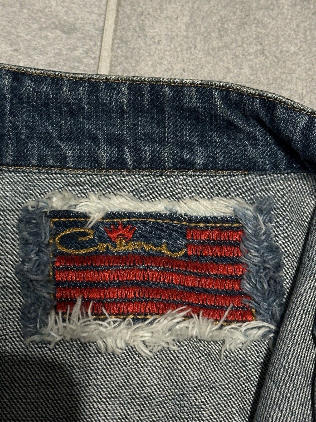 Vintage Vintage Corleone Denim Fitted Jacket Y2K 2000`s Swag Size M / US 6-8 / IT 42-44 - 11 Thumbnail