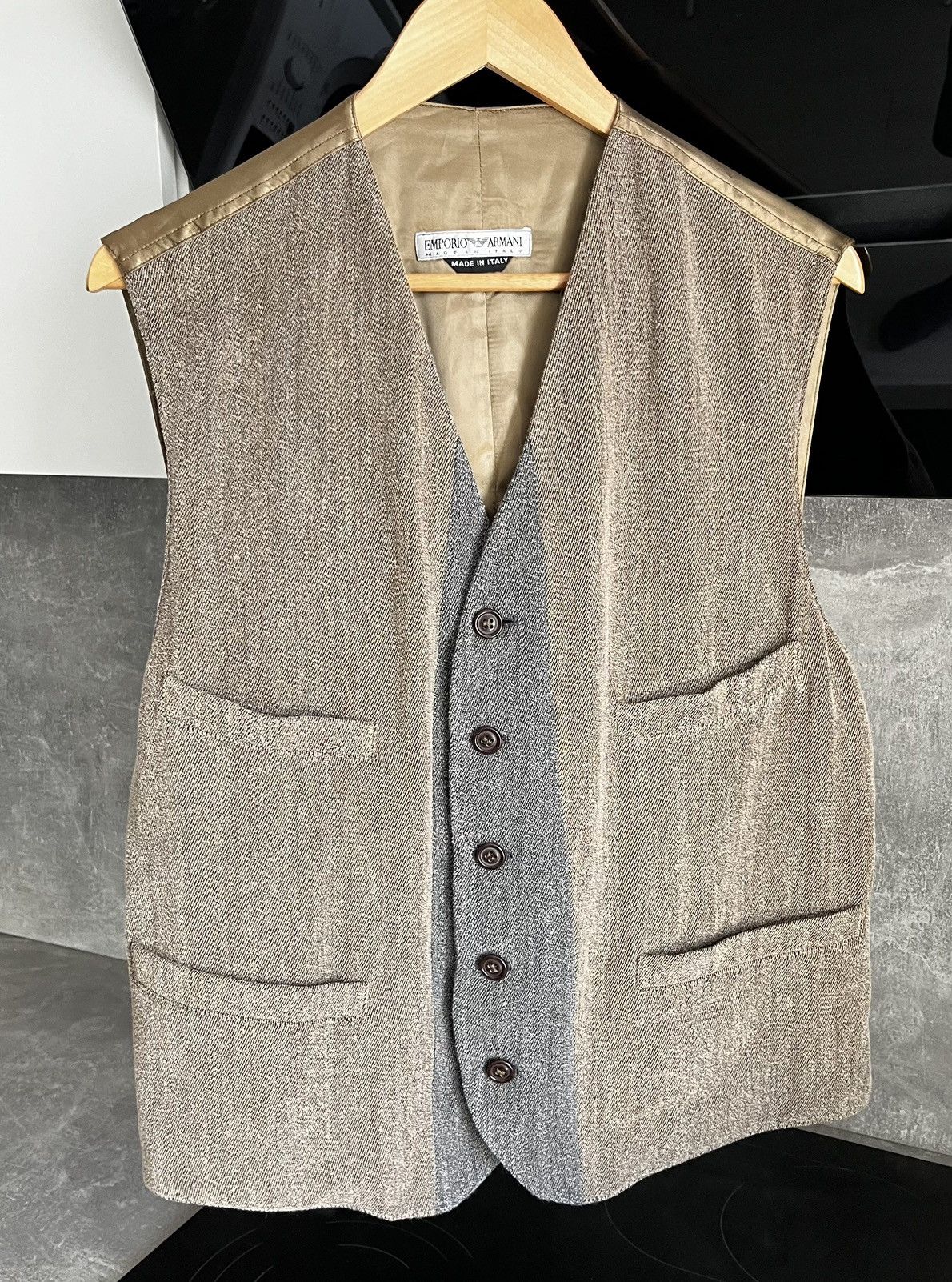 00s archive goa fur jilet vest cardigan
