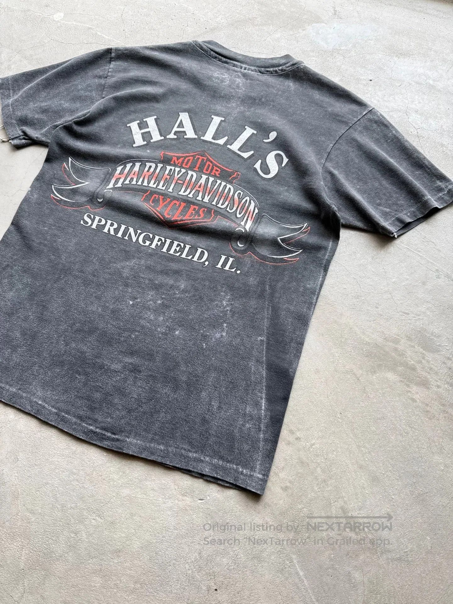 Vintage Vintage 80s Harley Davidson Springfield Tee. Size US M / EU 48-50 / 2 - 7 Thumbnail