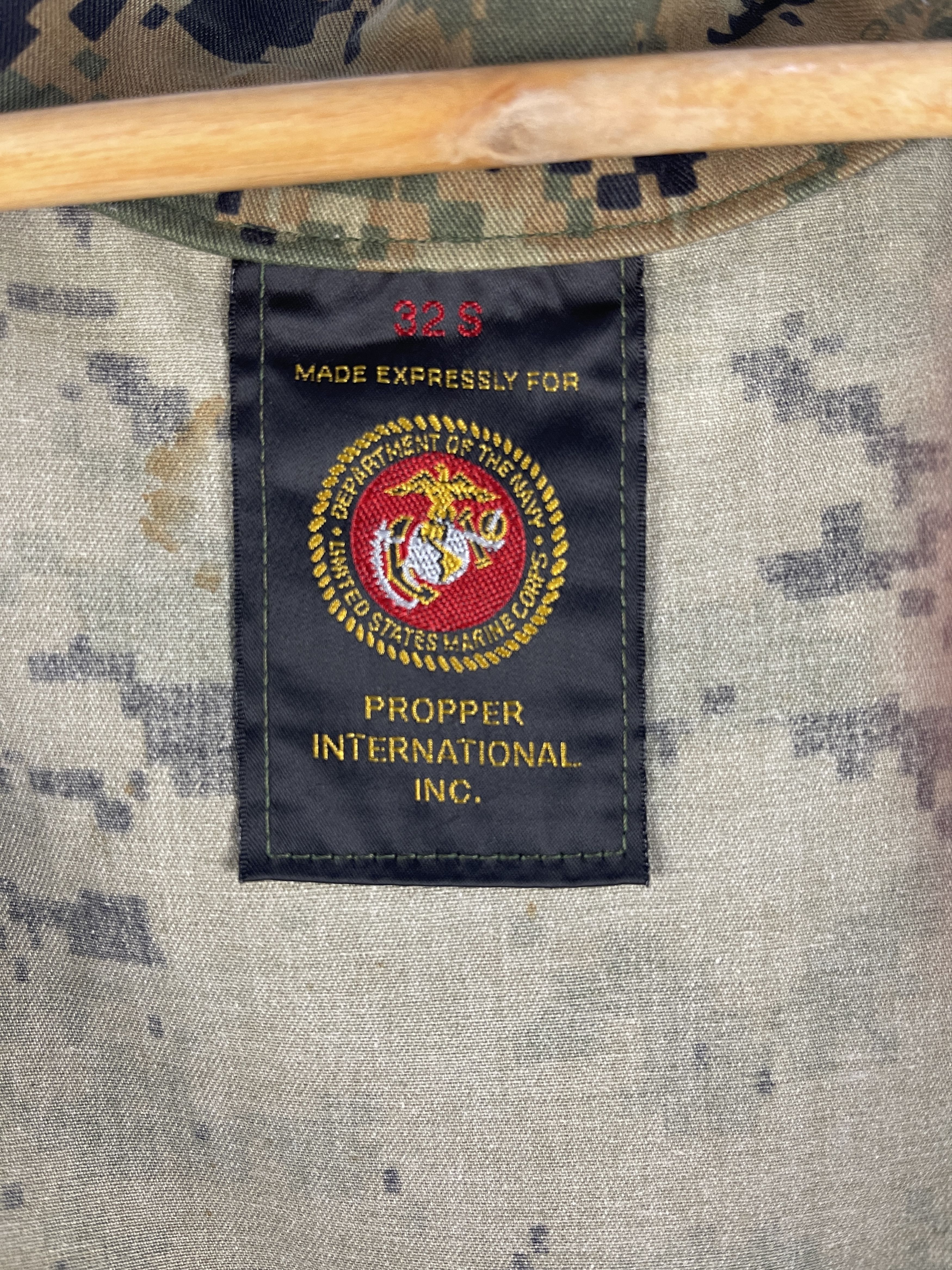 Vintage USMC MCCUU Woodland MARPAT Combat Blouse Propper Permethrin Size US S / EU 44-46 / 1 - 11 Thumbnail