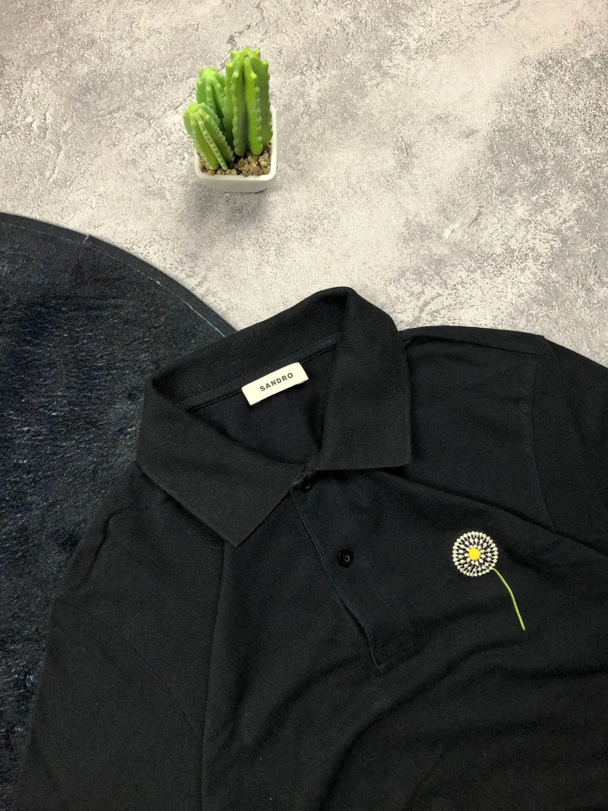 Sandro SANDRO Flowers Mini Logo Chamomile Luxury T-Shirt Streetwear Size US M / EU 48-50 / 2 - 4 Thumbnail