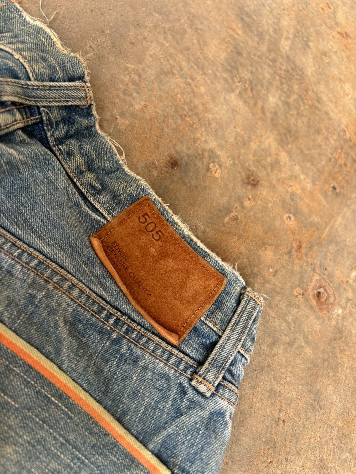 Edwin × Japanese Brand Vintage Distressed Edwin 505 Selvedge Denim Jeans Size US 29 - 6 Thumbnail