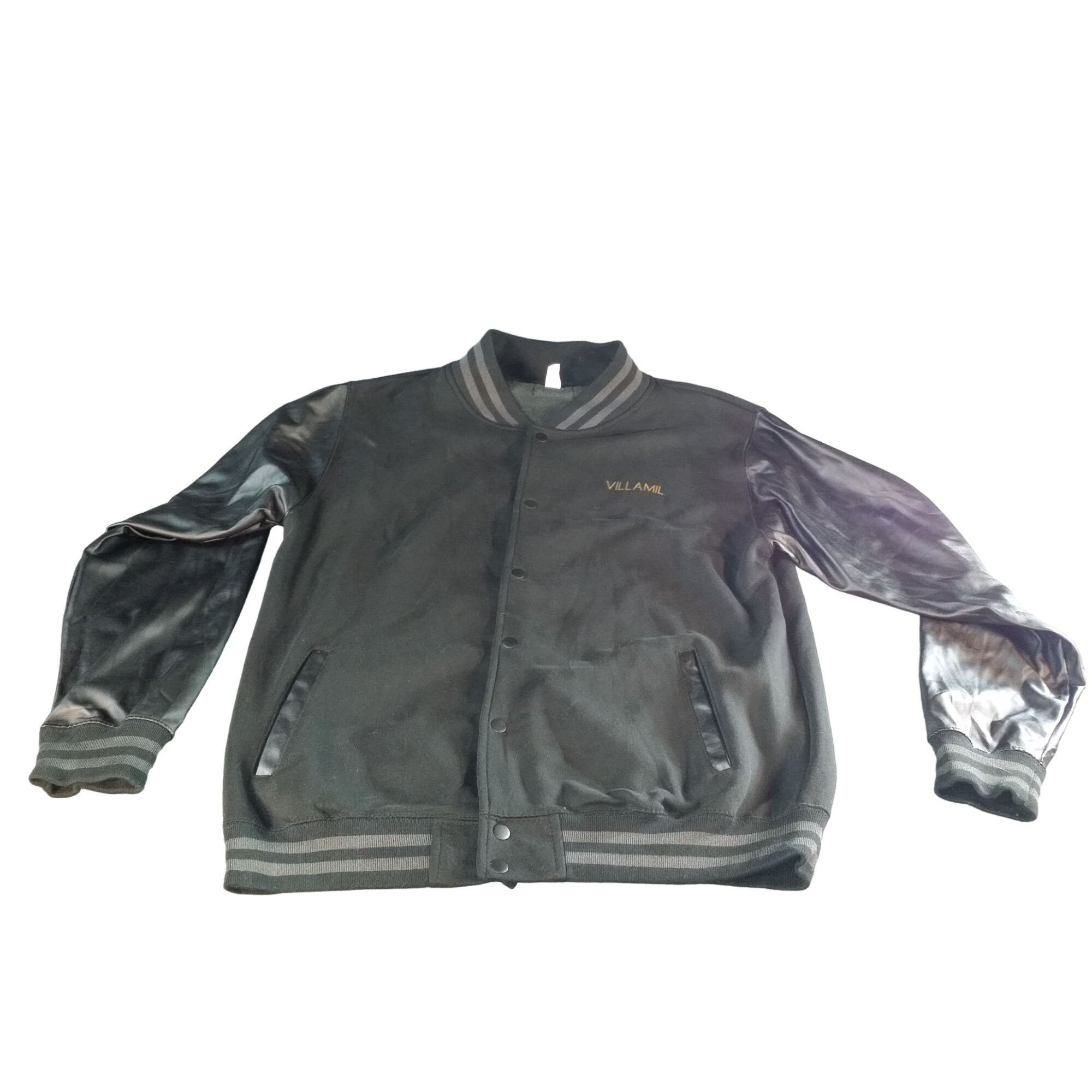 Other Thunder Basketball Varsity Jacket Men Sz XL Black Gray Just Size US XL / EU 56 / 4 - 1 Thumbnail