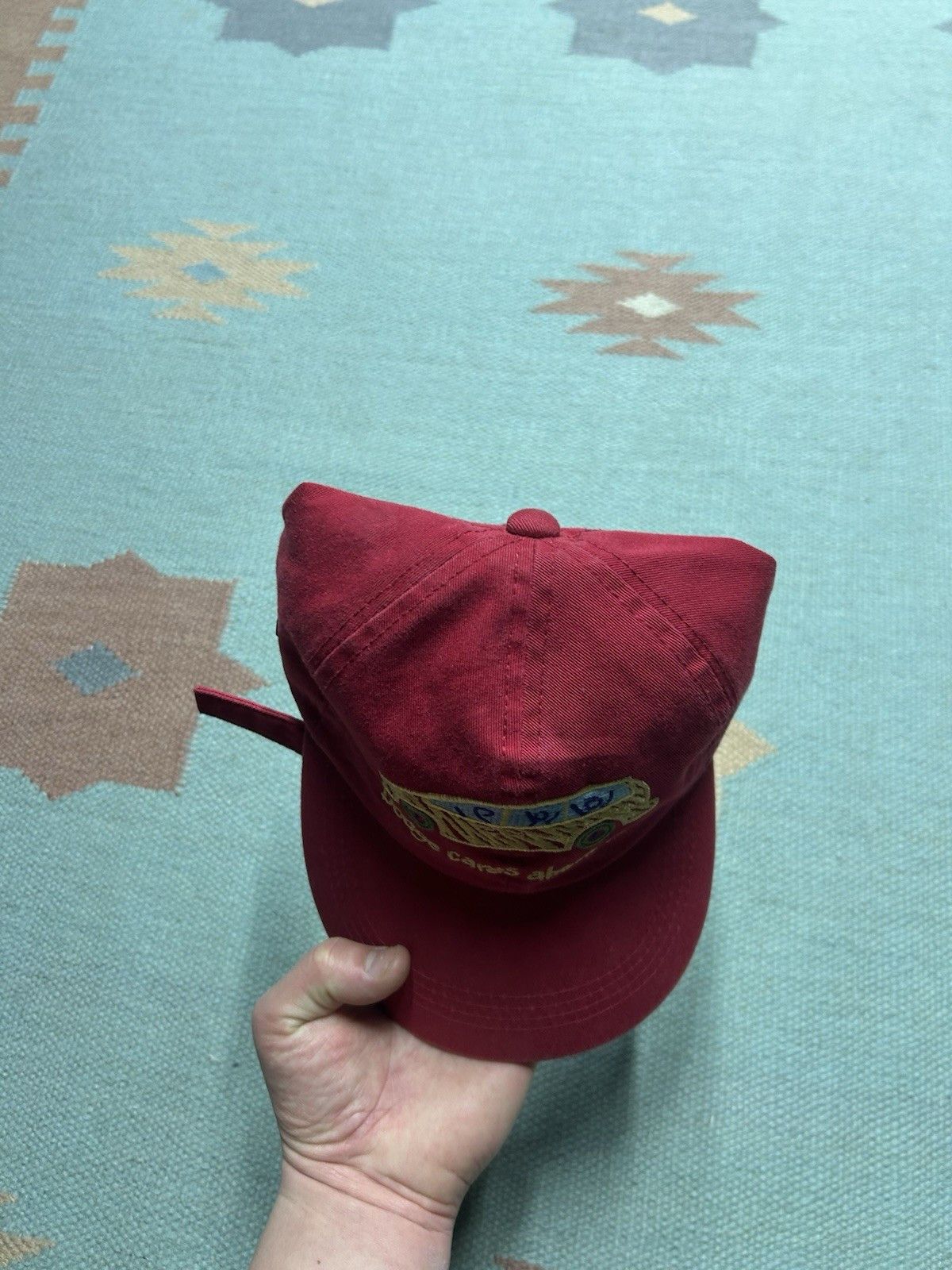 Vintage Vintage strapback hat Dodge cares about kids caravan car van Size ONE SIZE - 3 Thumbnail
