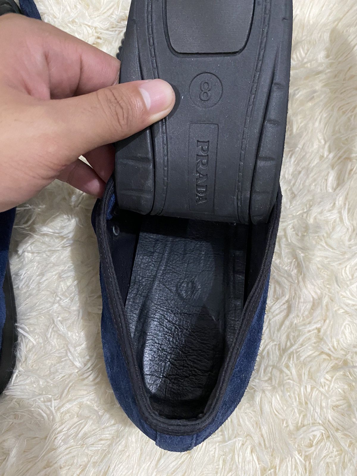 Prada PRADA SUEDE LOW TOP SNEAKER Size US 8 / EU 41 - 7 Thumbnail