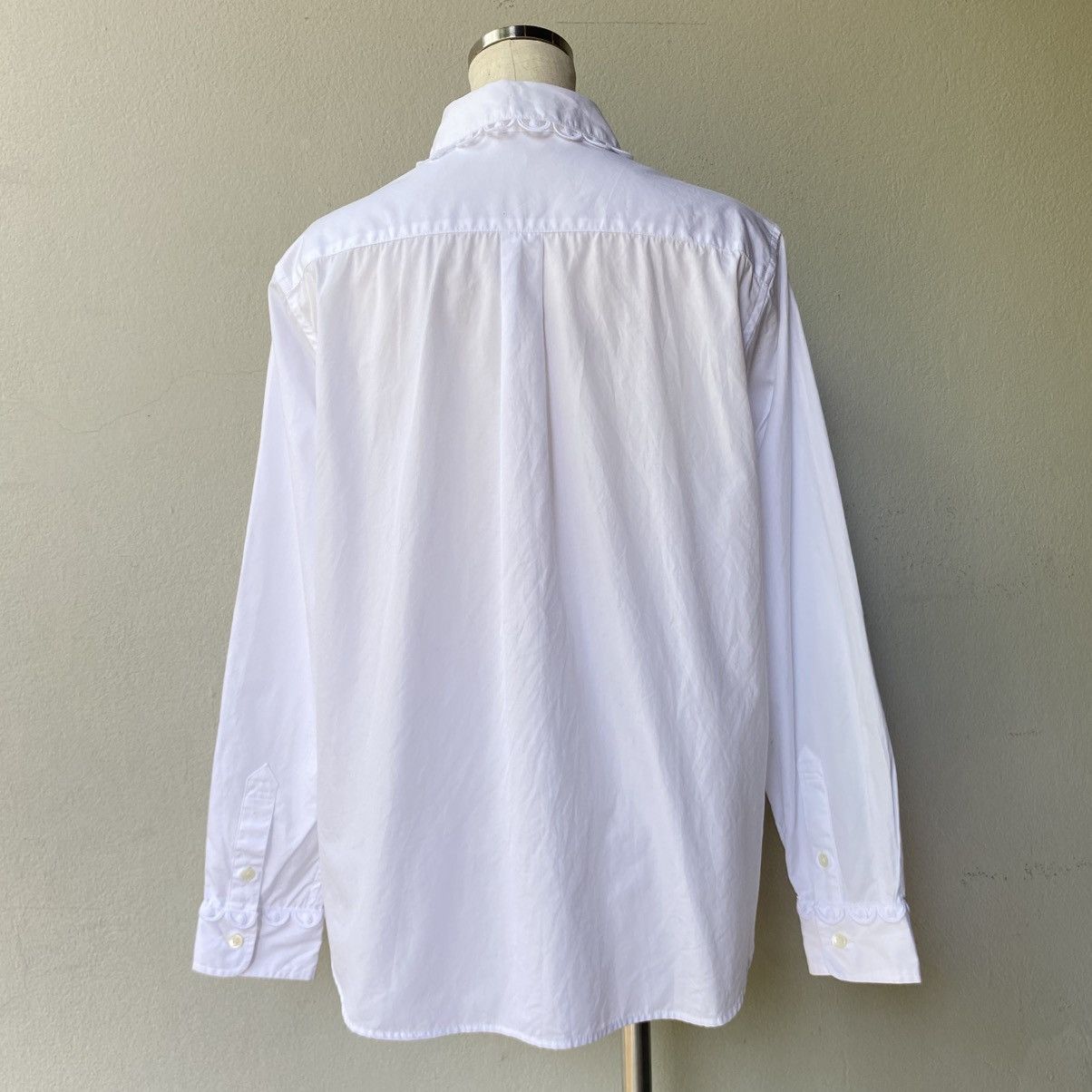 Tsumori Chisato Tsumori Chisato White Ruffle Collar Blouse Size XS / US 0-2 / IT 36-38 - 22 Thumbnail
