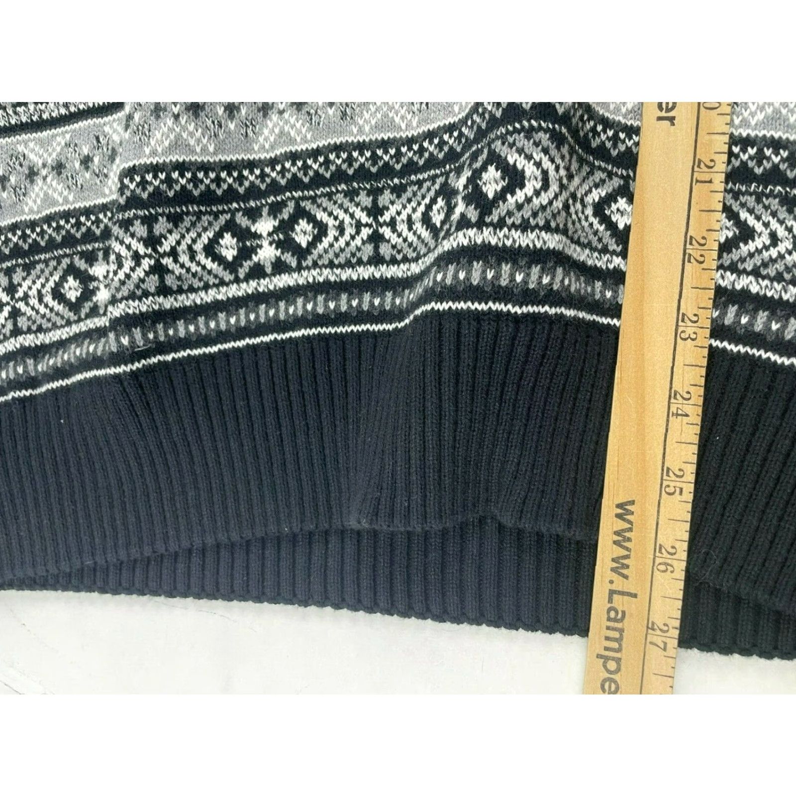 Weatherproof VINTAGE Weatherproof Pullover Sweater The Holiday Black White Crew Neck Size L Mens Size US L / EU 52-54 / 3 - 4 Thumbnail