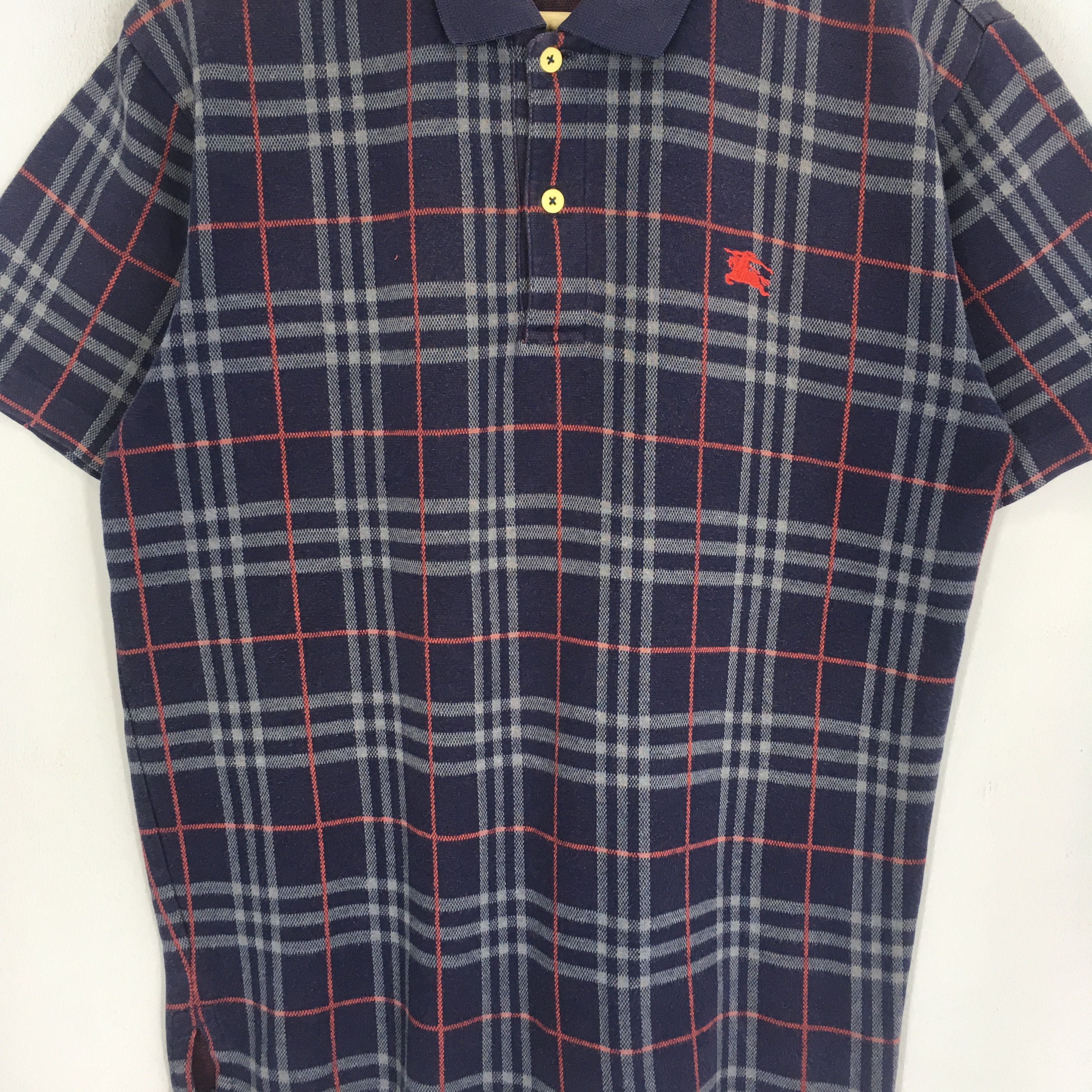 Burberry Vintage 90's Burberrys Of London Checkered Polo Size US S / EU 44-46 / 1 - 3 Thumbnail
