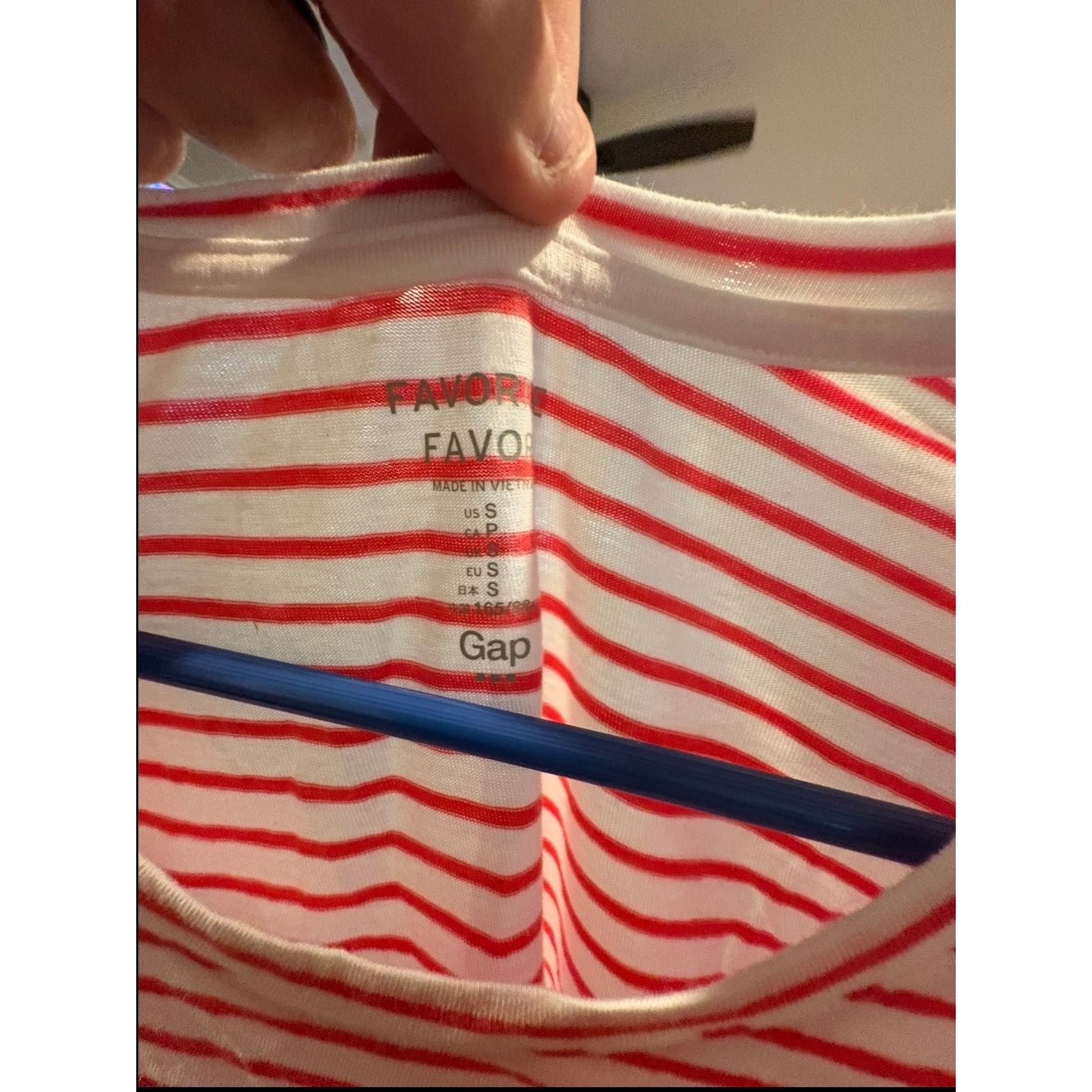 Gap GAP Favorite Tee Women’s Small S Striped Short Sleeve Size S / US 4 / IT 40 - 3 Thumbnail