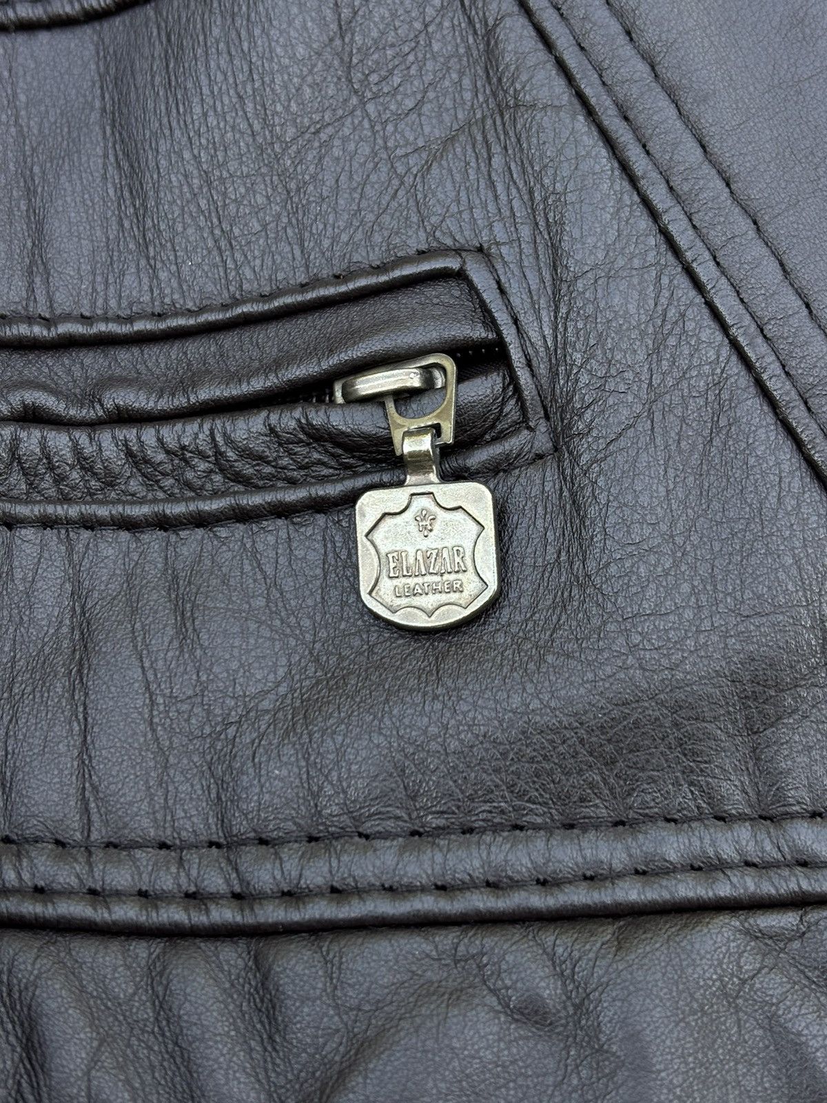 Japanese Brand × Leather × Vintage Vintage Zipper Up Leather Jacket vintage 90’ Size US L / EU 52-54 / 3 - 7 Thumbnail