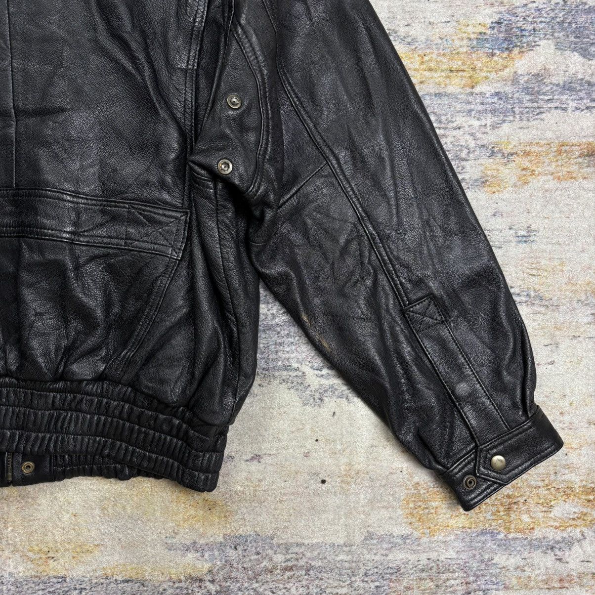 Kadoya Vintage 90s Kadoya Macees bikers leather jacket Size US L / EU 52-54 / 3 - 9 Thumbnail