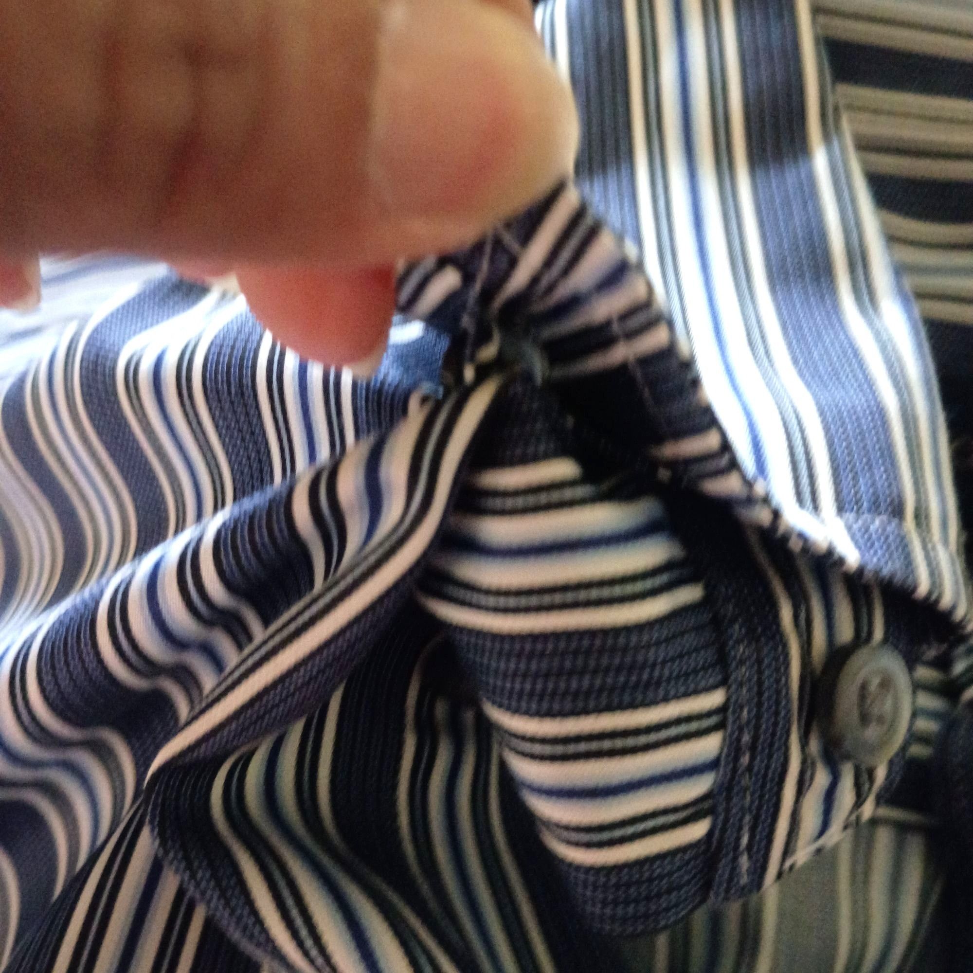 Scott Barber Scott Barber Dress Shirt Mens M Blue Stripe Button Down Cott Size US M / EU 48-50 / 2 - 3 Thumbnail