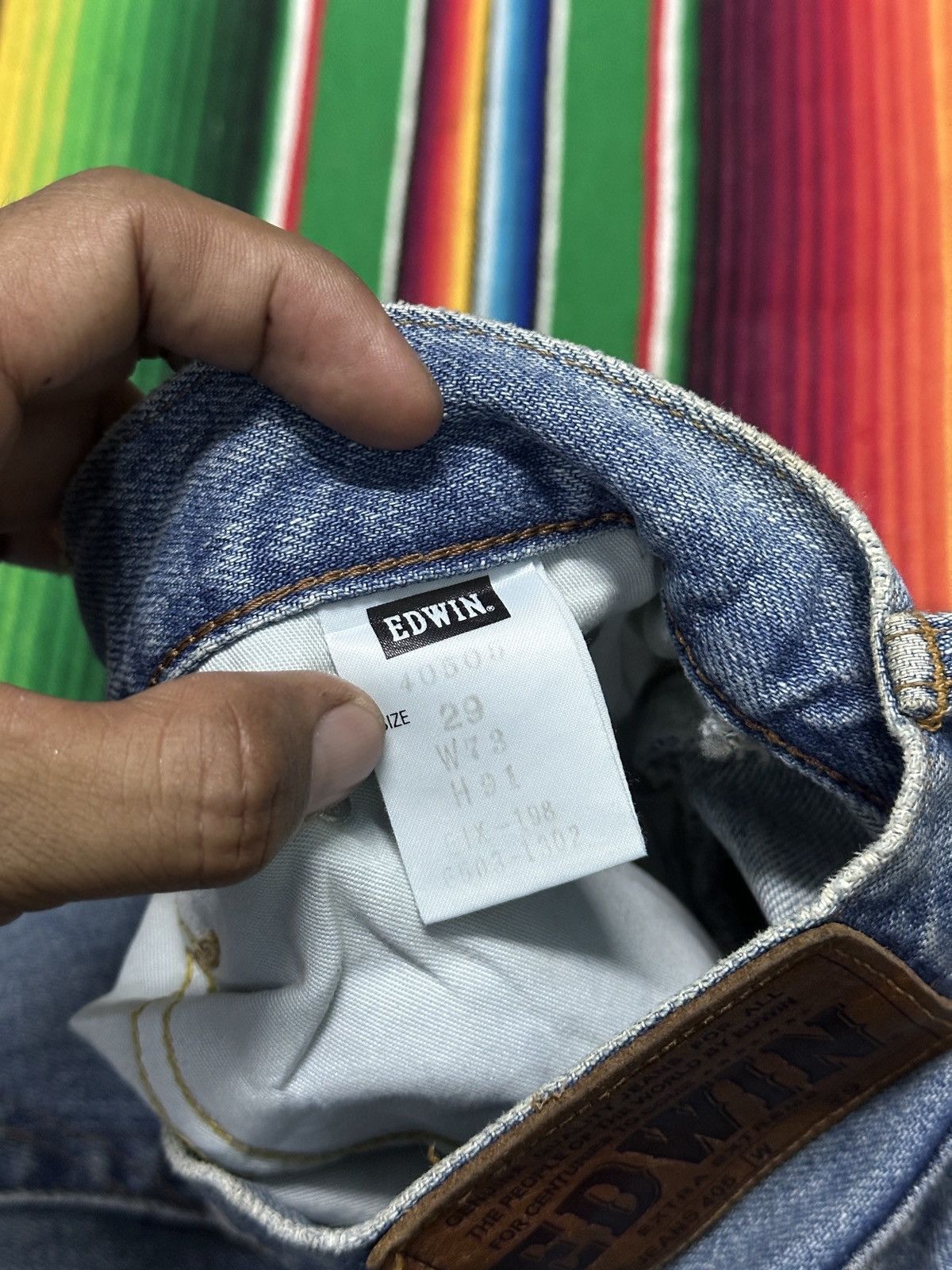 Vintage Vintage Edwin x Jeans 405 Extra Extreme Loose Style💥 Size US 30 / EU 46 - 6 Thumbnail
