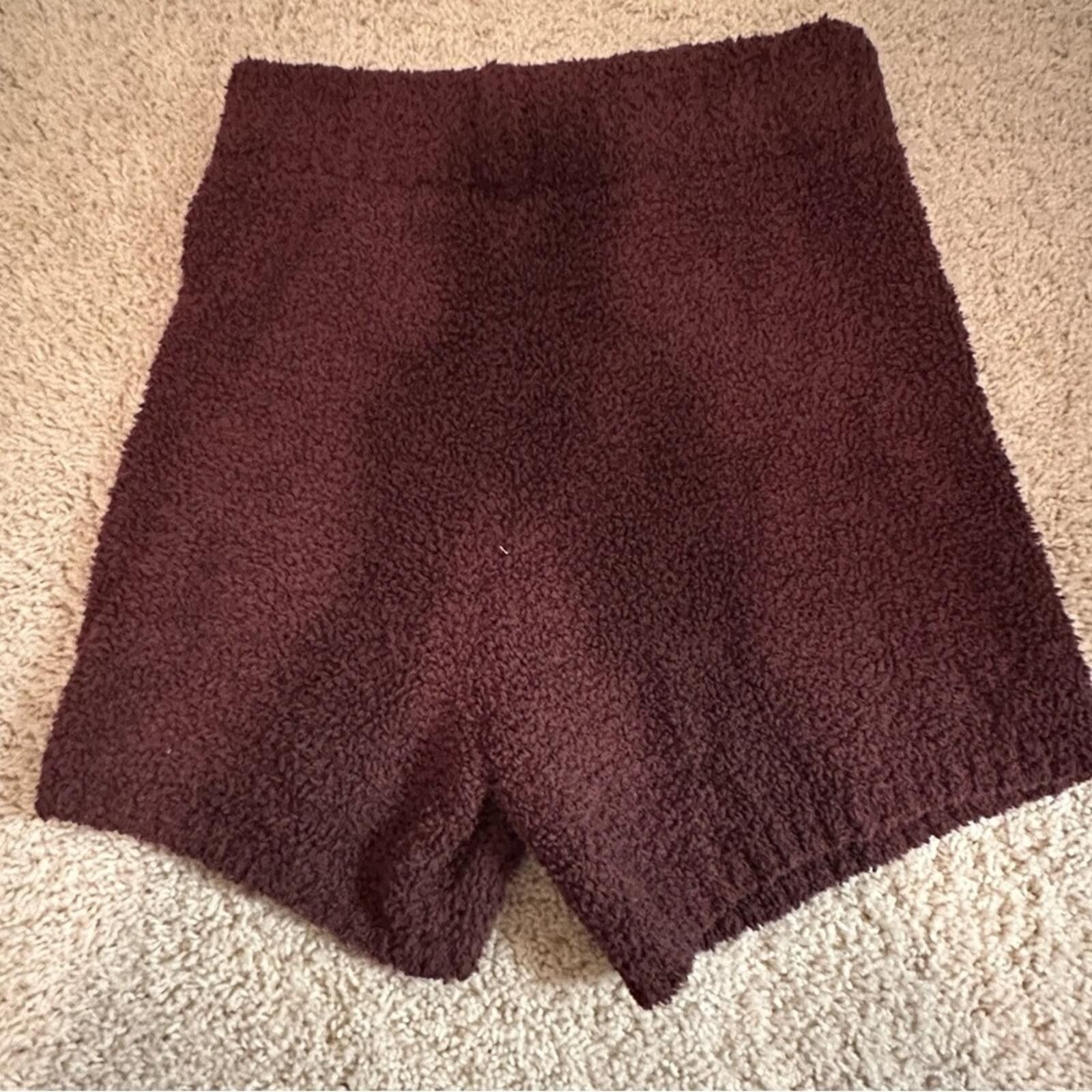 Swims SKIMS Cozy Teddy Shorts in Chocolate Brown Size 36" / US 14 / IT 50 - 3 Thumbnail