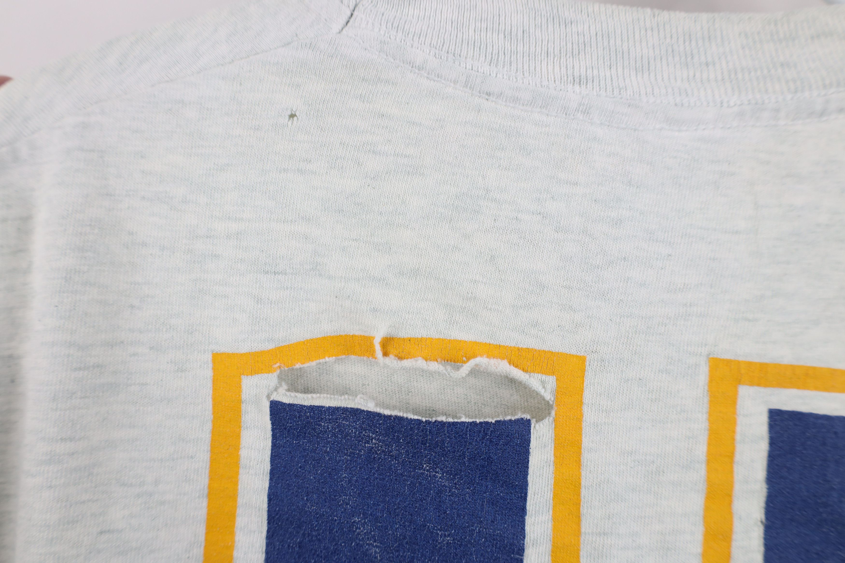 Vintage Vintage 90s East Texas State University T-Shirt Heather Gray Size US XL / EU 56 / 4 - 8 Thumbnail