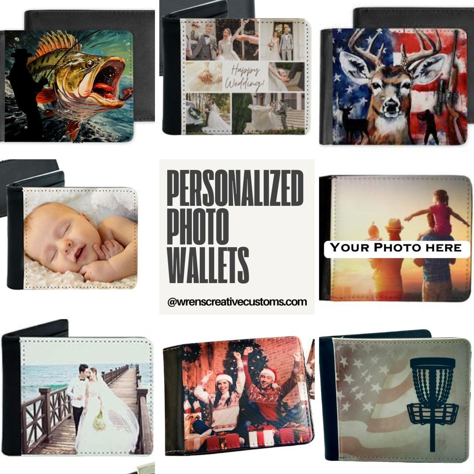 Other Custom Fishing Fisherman PHOTO Bi-Fold Wallet Gift Size ONE SIZE - 3 Thumbnail