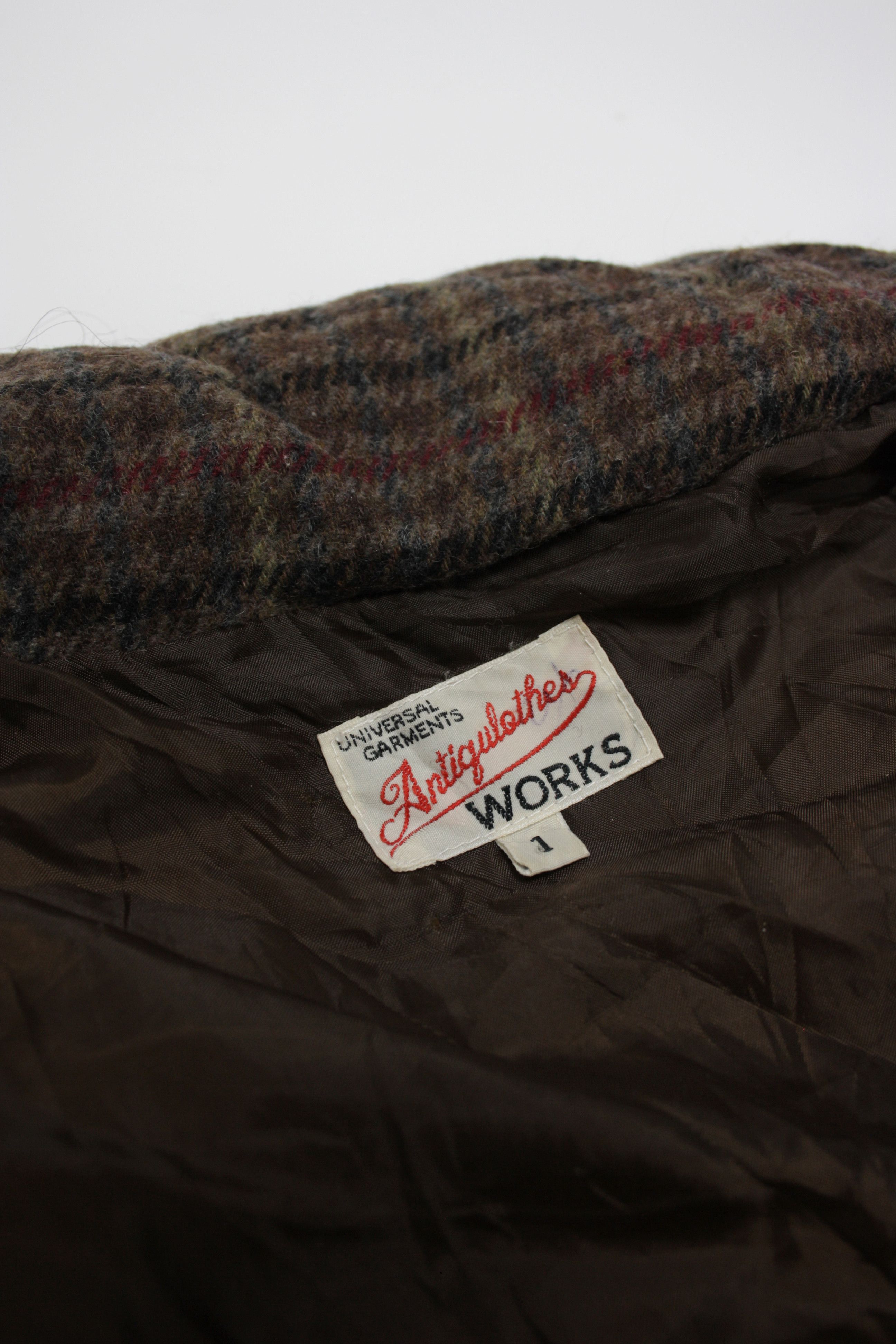Japanese Brand Universal Garments Antiqulothes Works Wool Plaid Vest Size US S / EU 44-46 / 1 - 4 Thumbnail
