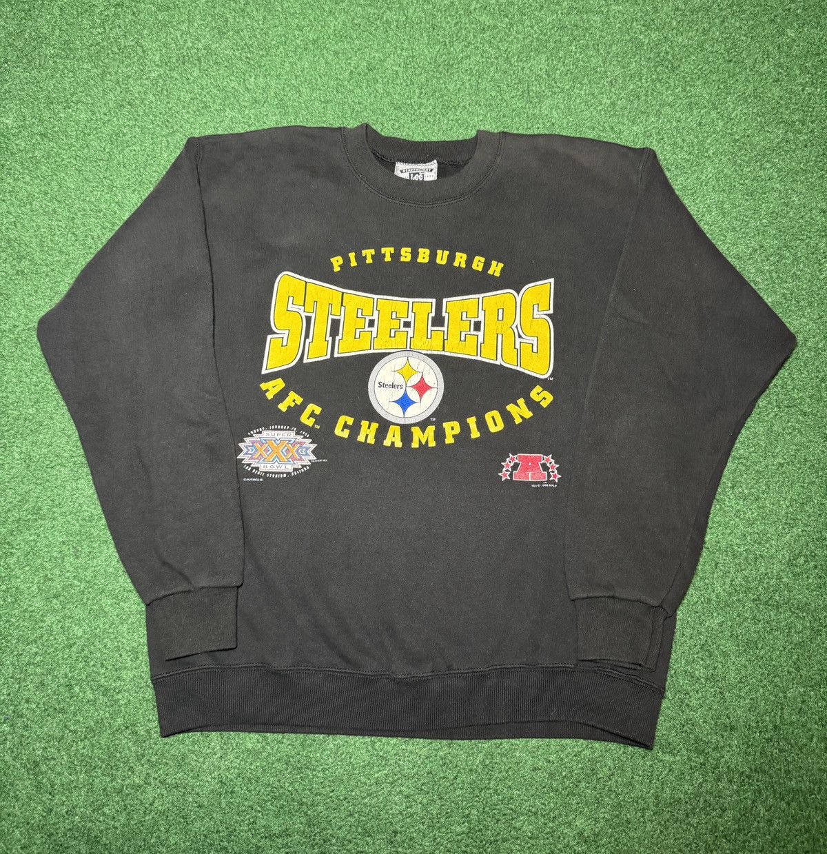 Vintage Vintage 90s Pittsburgh Steelers Retro Superbowl Sweatshirt Size US L / EU 52-54 / 3 - 1 Thumbnail