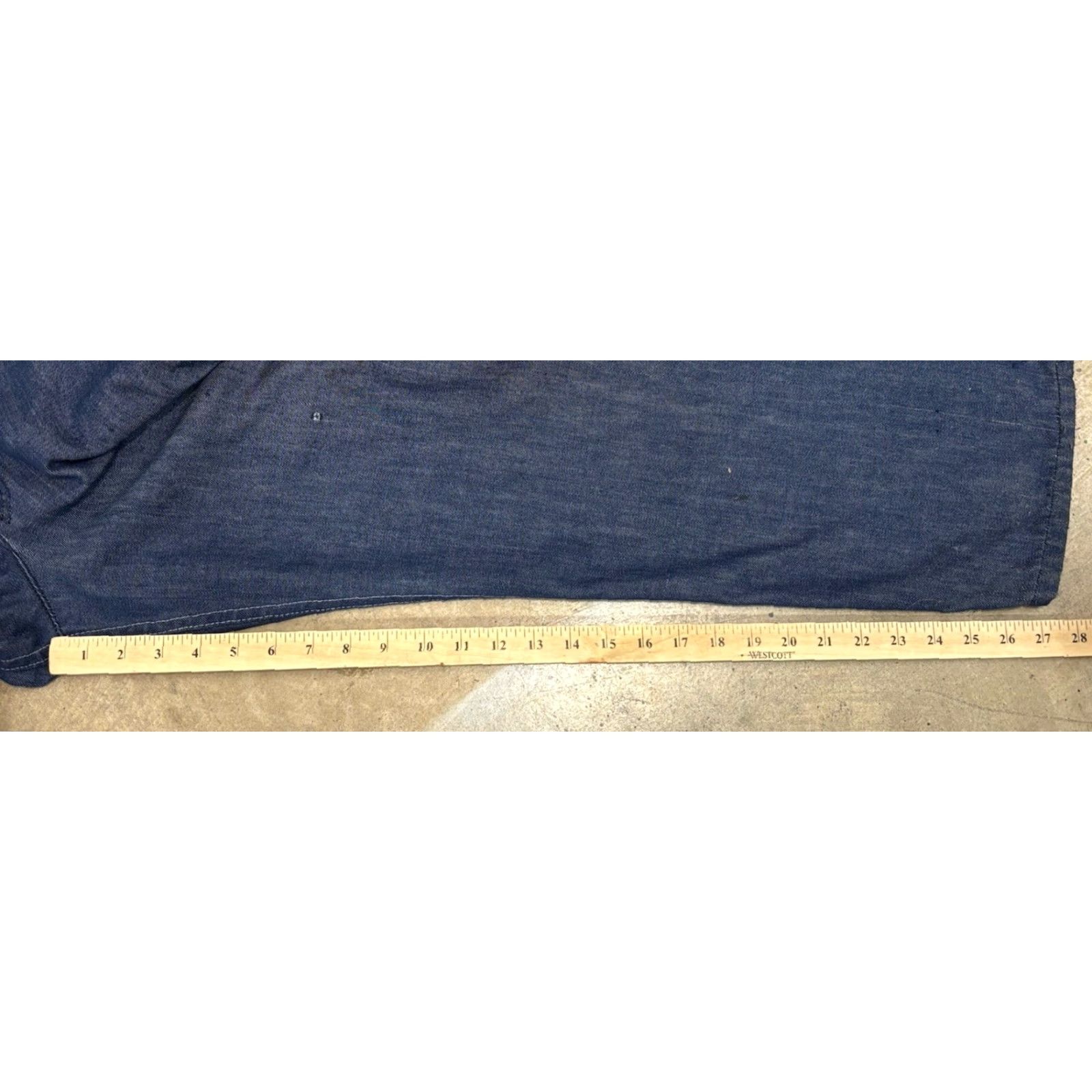 Sears VINTAGE Sears Denim Overalls Bibs Mens 34x28 Workwear 60s Blue Jeans Denim Solid Buckle Mens 34 Inseam 28 Vintage Size US 34 / EU 50 - 7 Thumbnail