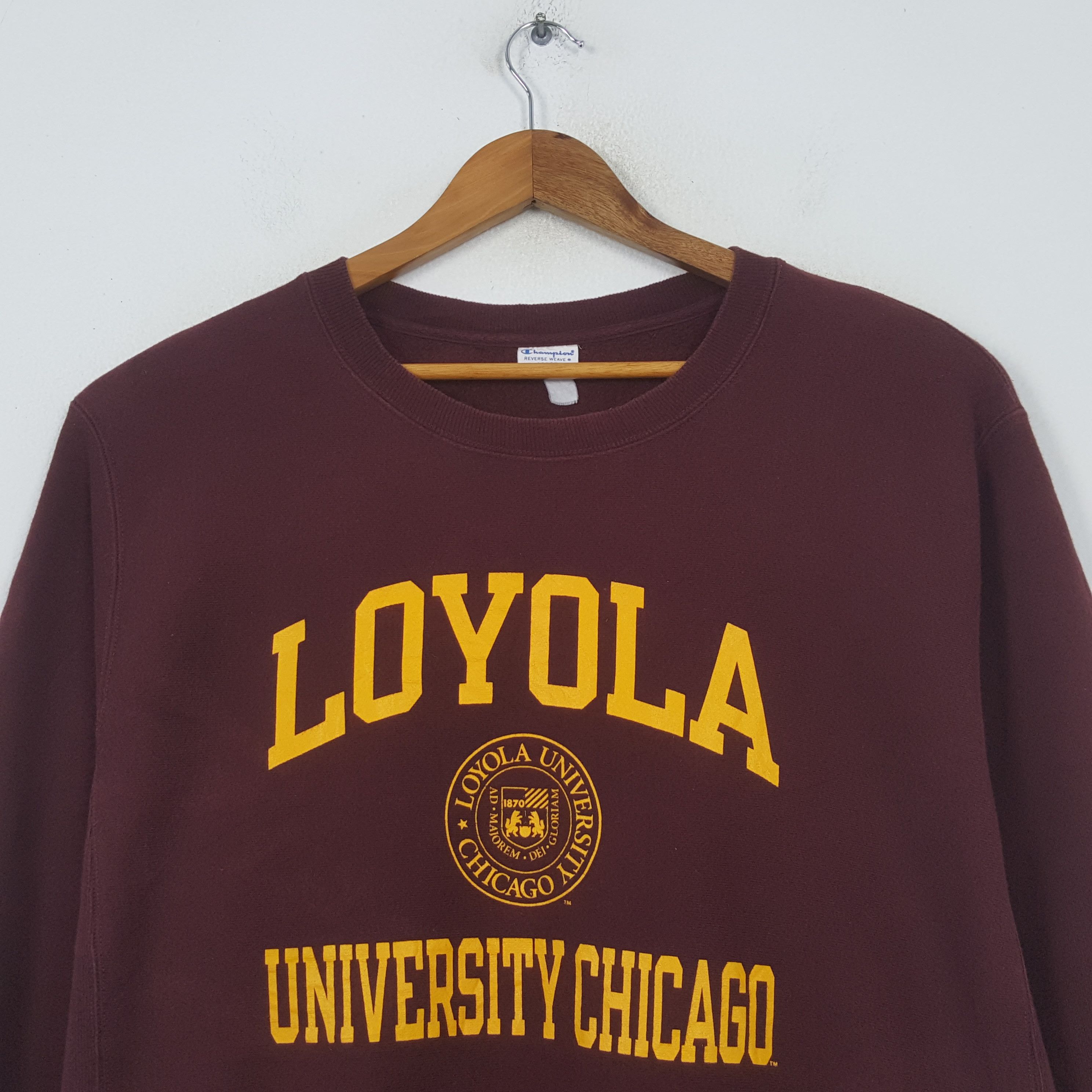 Champion Vintage Loyola University Chicago Champion Sweatshirt 34 Size US XL / EU 56 / 4 - 2 Thumbnail