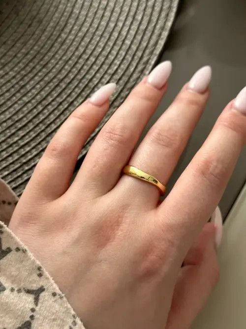 Other Gold Color Irregular Wave Adjustable Ring Size ONE SIZE - 4 Thumbnail