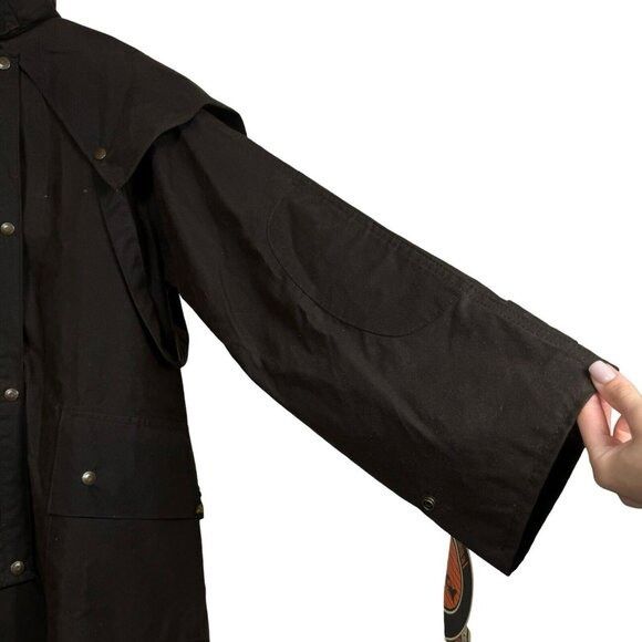 Vintage NWT Thomas Cook Long 100% Waxed Cotton Coat Jacket Riding Size US L / EU 52-54 / 3 - 7 Thumbnail