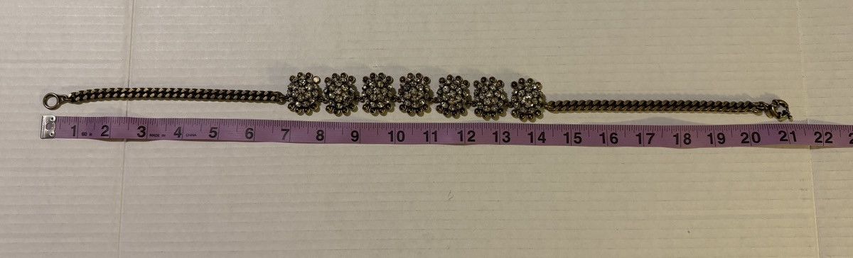 J.Crew J.Crew Vtg Gold Round Crystal Medallions Statement Necklace Size ONE SIZE - 10 Thumbnail