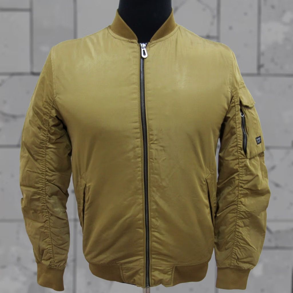 Vintage Pull & Bear Mens Bomber Jacket Golden Chest 42/44 REF (Y07701) Size US XS / EU 42 / 0 - 1 Thumbnail