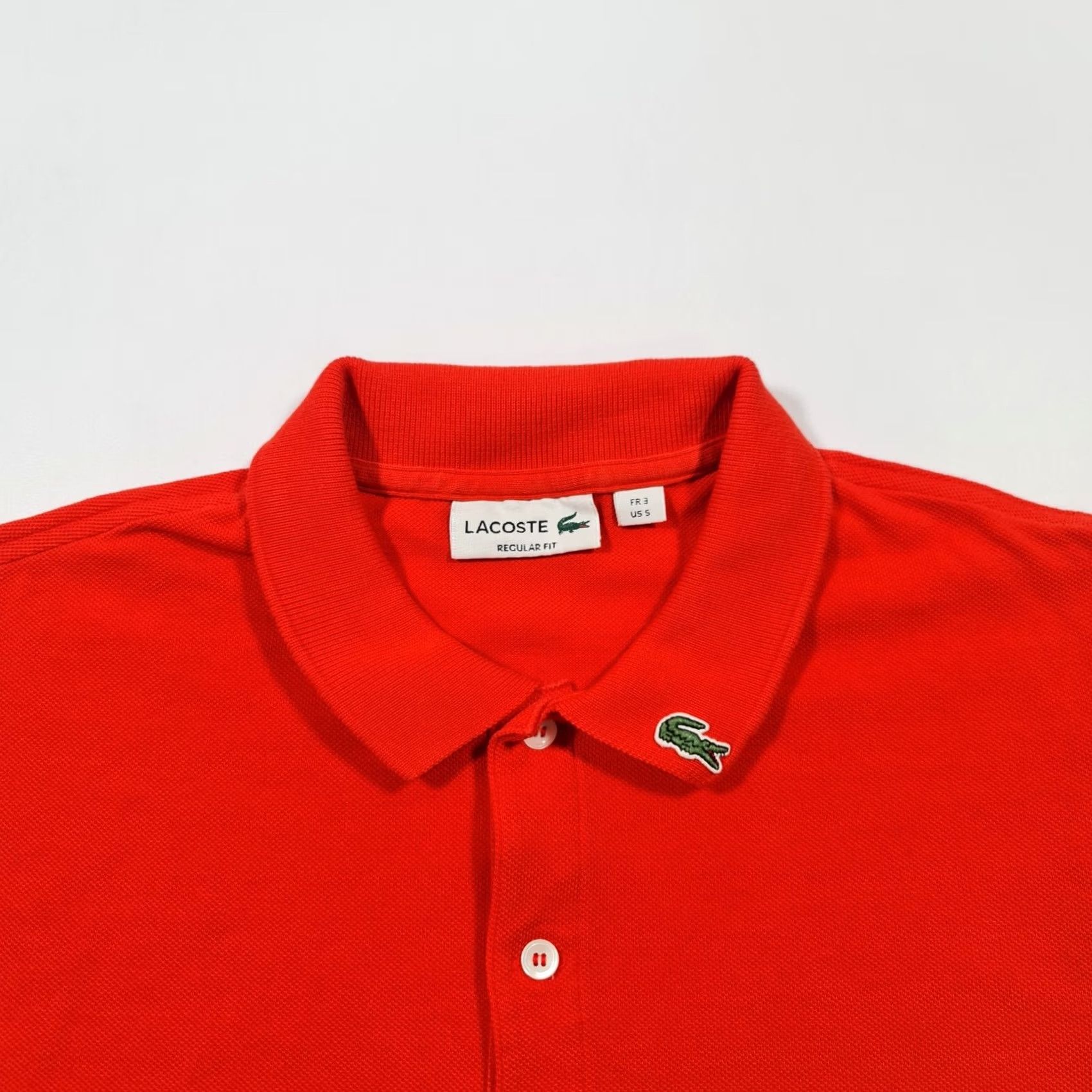 Lacoste Lacoste Polo Shirt Mens Orange Small Short Sleeve Cotton Regular Fit Pique Button Collared Logo Golf Walking Size US S / EU 44-46 / 1 - 2 Thumbnail