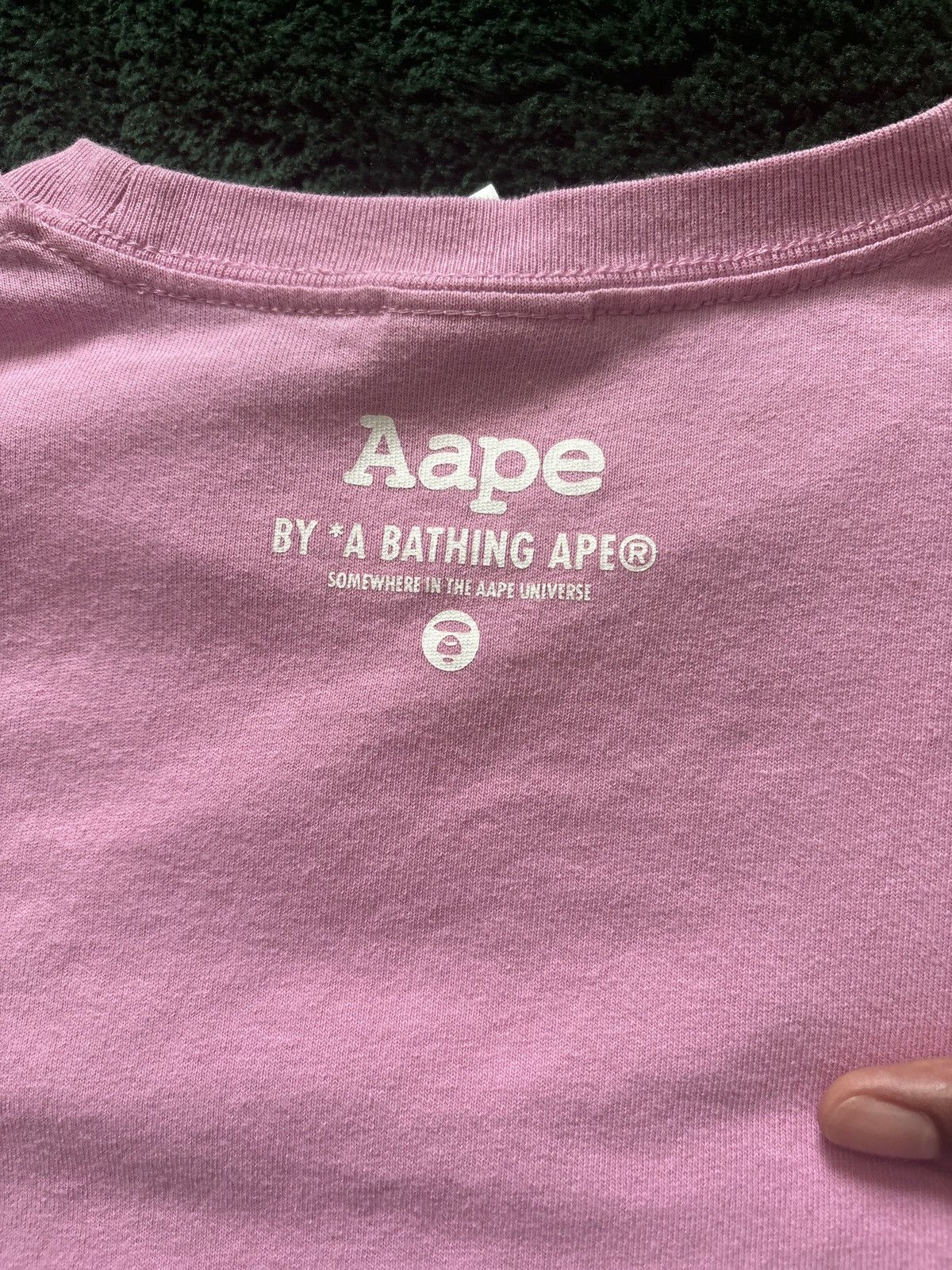 Aape × Bape Pink Aape By *A BATHING APE T-Shirt Size US S / EU 44-46 / 1 - 2 Thumbnail