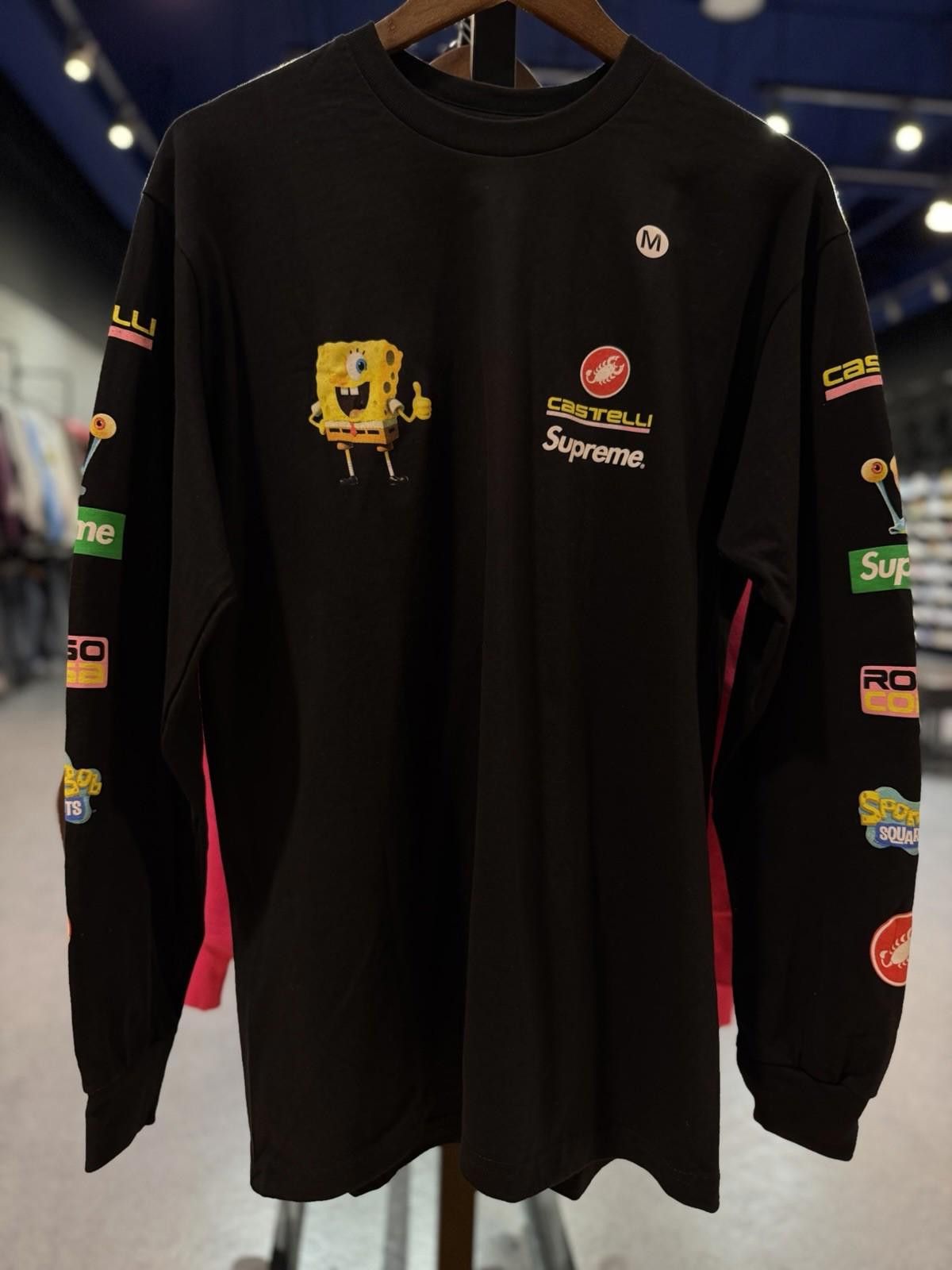 Supreme Supreme SpongeBob/Castelli Racing L/S Tee Black Medium Size US M / EU 48-50 / 2 - 4 Thumbnail