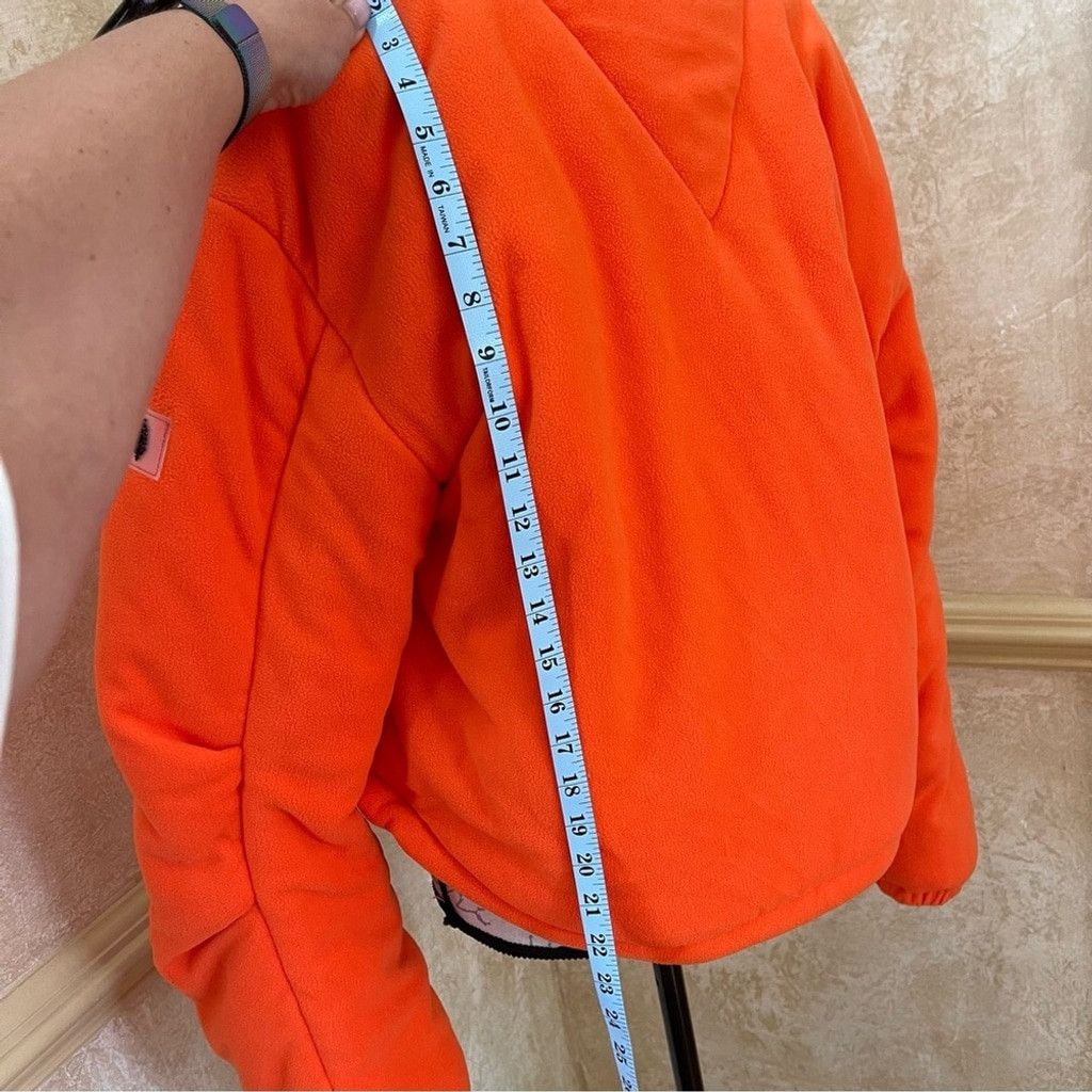Free People FP MOVEMENT Free People Neon Orange Puffer Fleece Jacket L Size L / US 10 / IT 46 - 10 Thumbnail