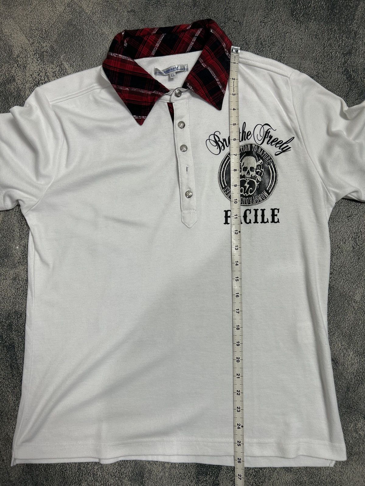 Japanese Brand Japanese Brand Roddole punk polo shirt skull Size US L / EU 52-54 / 3 - 8 Thumbnail