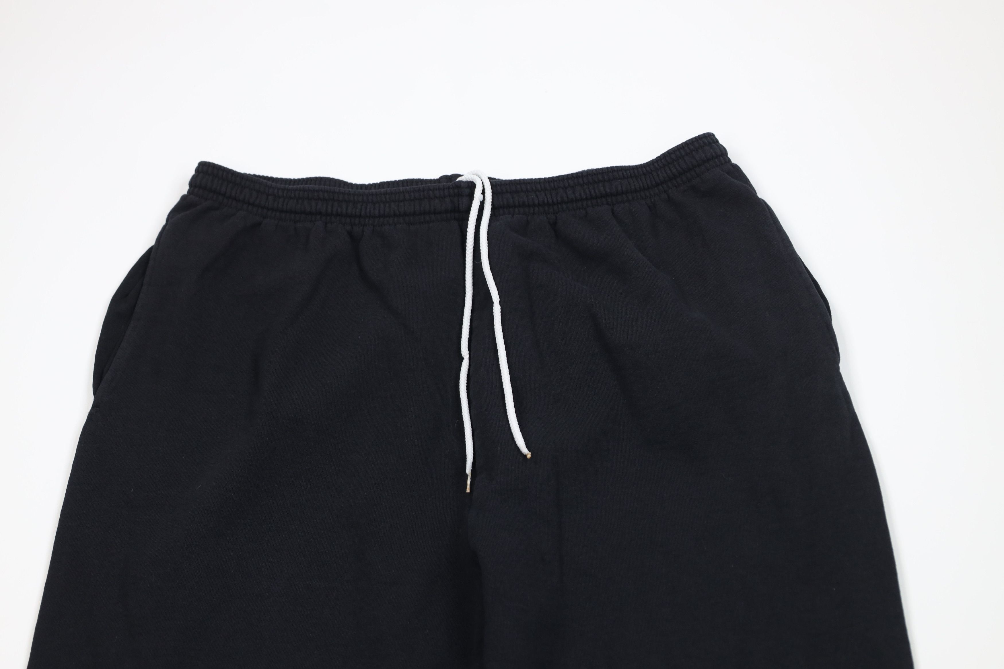 Vintage Vintage 90s Y2K Streetwear Wide Leg Sweatpants Pants Black Size US 38 / EU 54 - 2 Thumbnail