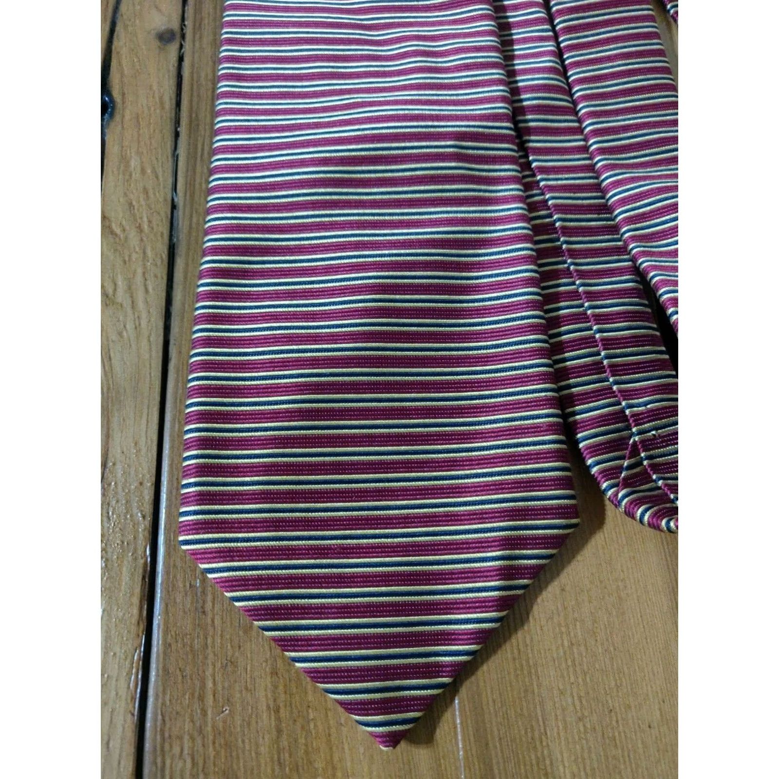 Brooks Brothers Brooks Brothers Makers Silk Multi-Color Stripes Men's Neck Tie Made in USA Size ONE SIZE - 3 Thumbnail