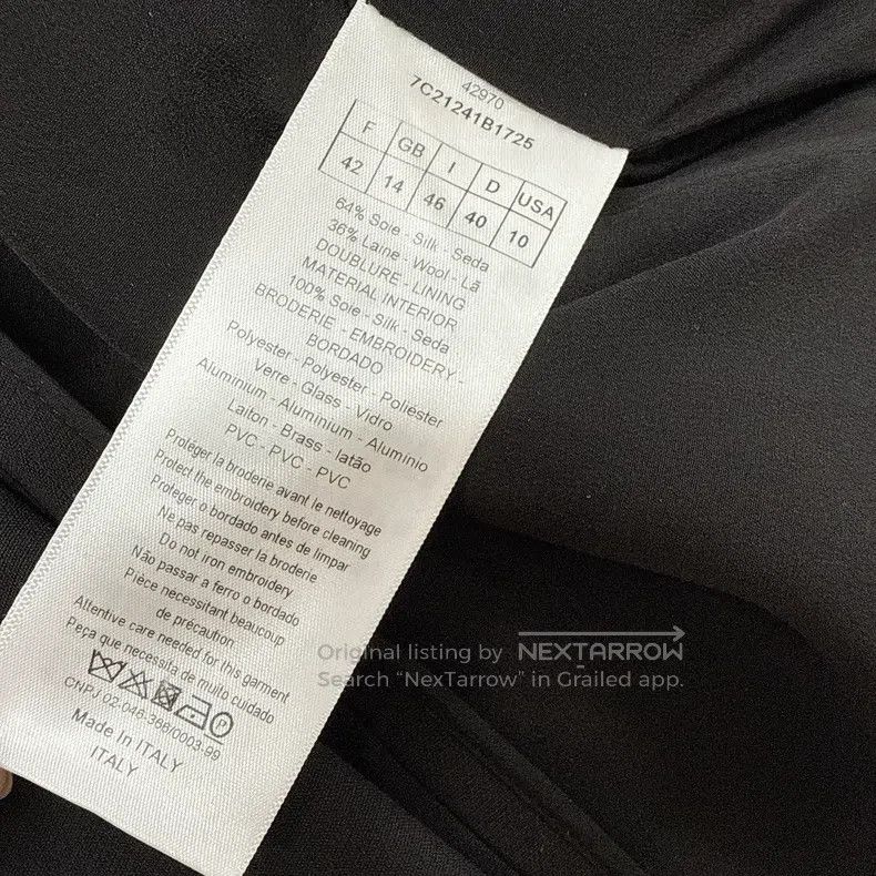 Dior Dior Black shield suit jacket Size M / US 6-8 / IT 42-44 - 8 Thumbnail