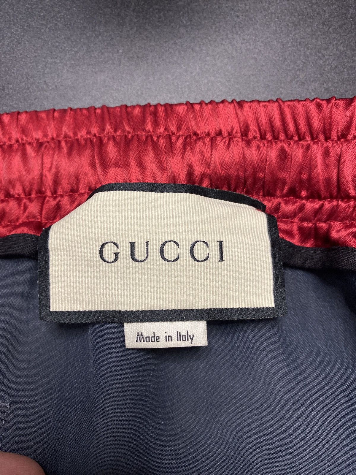 Gucci Gucci GUCCIBAND Silk Shorts – Red/Blue Stripe, M Size US 32 / EU 48 - 6 Thumbnail