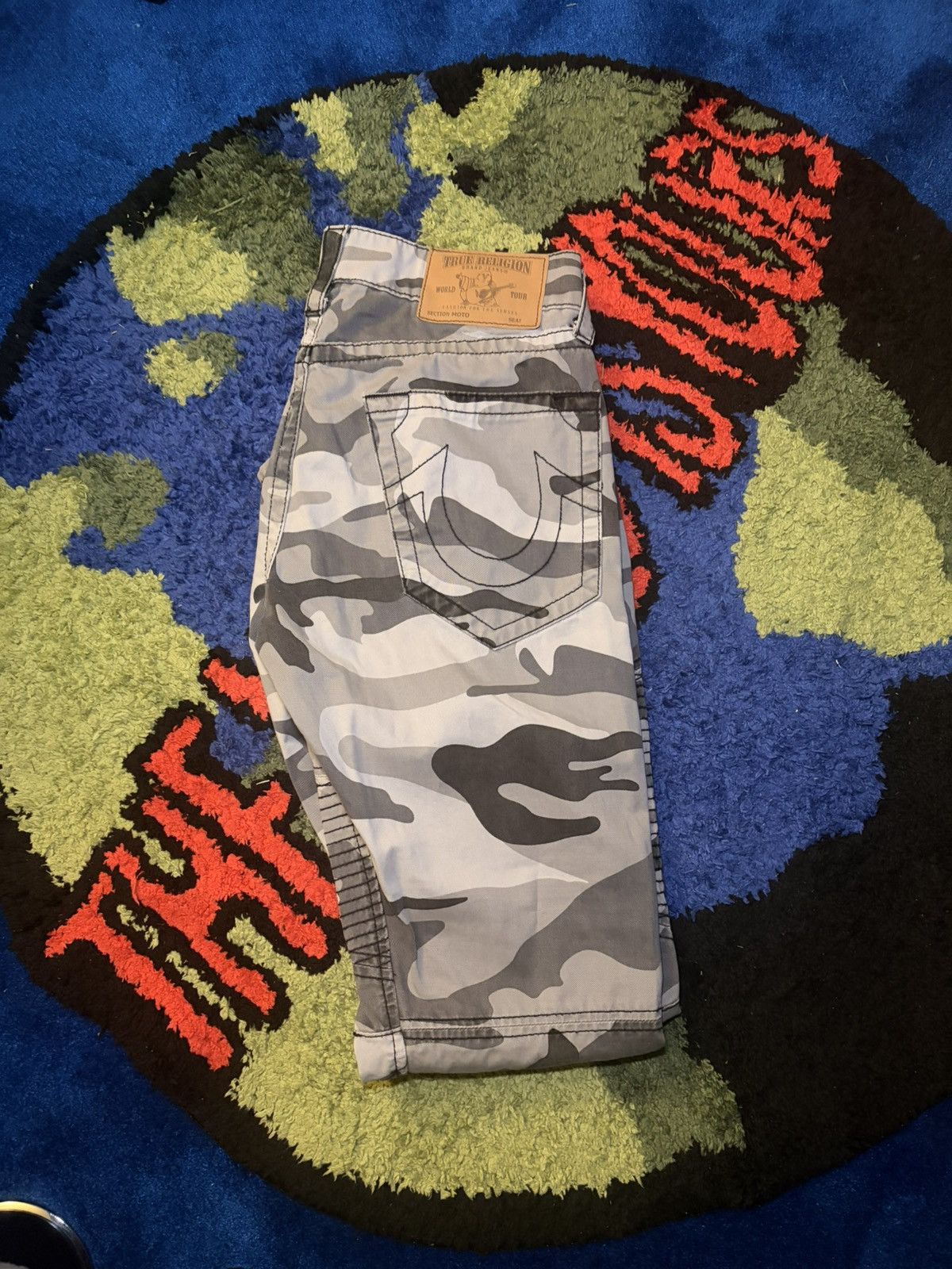 True Religion True religion pants grey camo Size US 31 - 1 Thumbnail