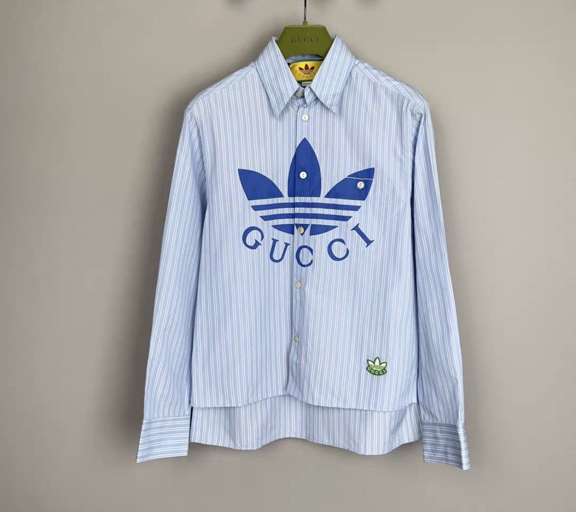 Gucci Gucci Gucci x Adidas Striped Logo Long Sleeve Shirt -2506 Size US M / EU 48-50 / 2 - 2 Thumbnail