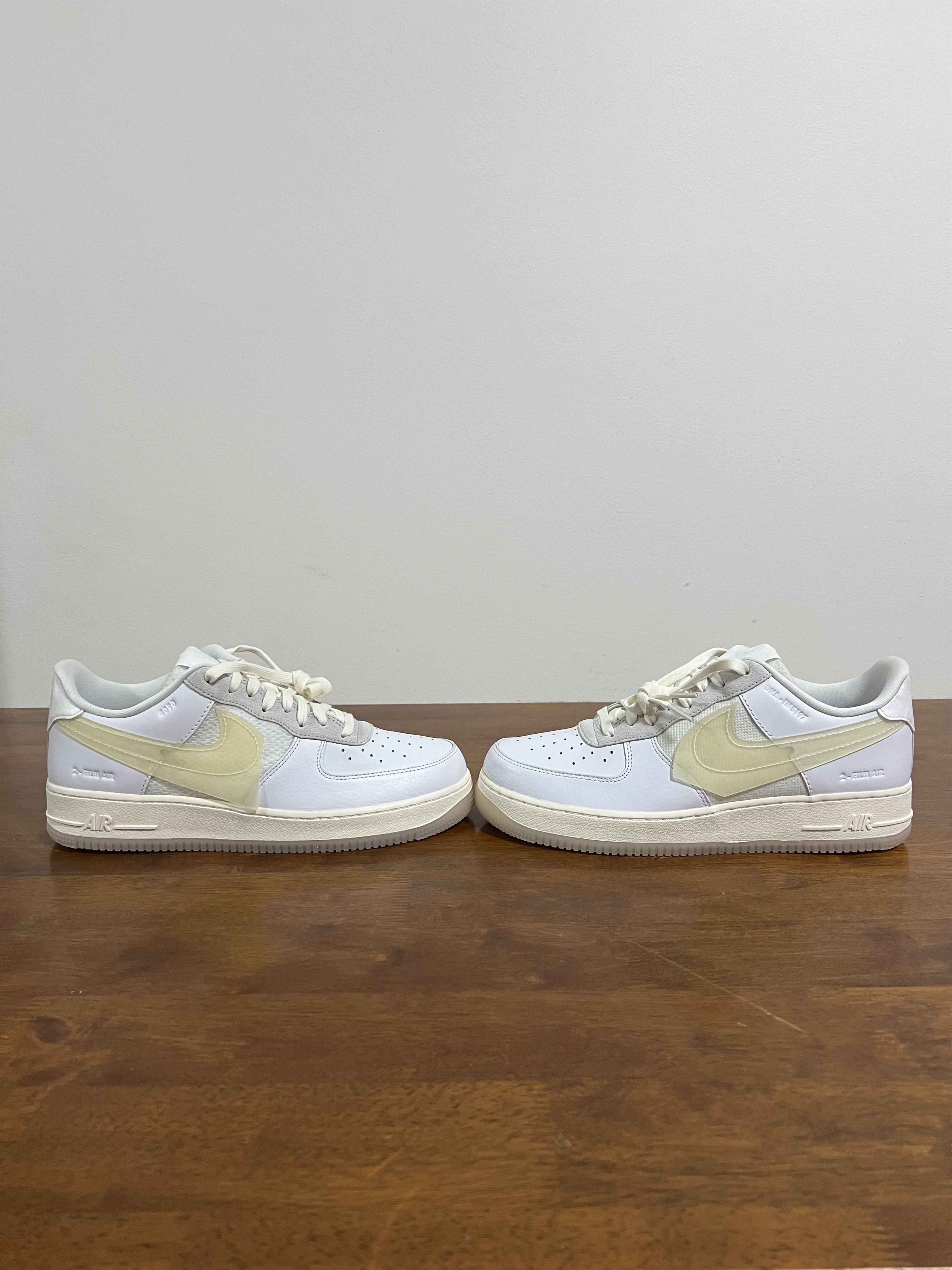 Nike 💚 2020 Nike Air Force 1 LV8 "DNA" White/White-Sail-Black Size US 11 / EU 44 - 2 Thumbnail