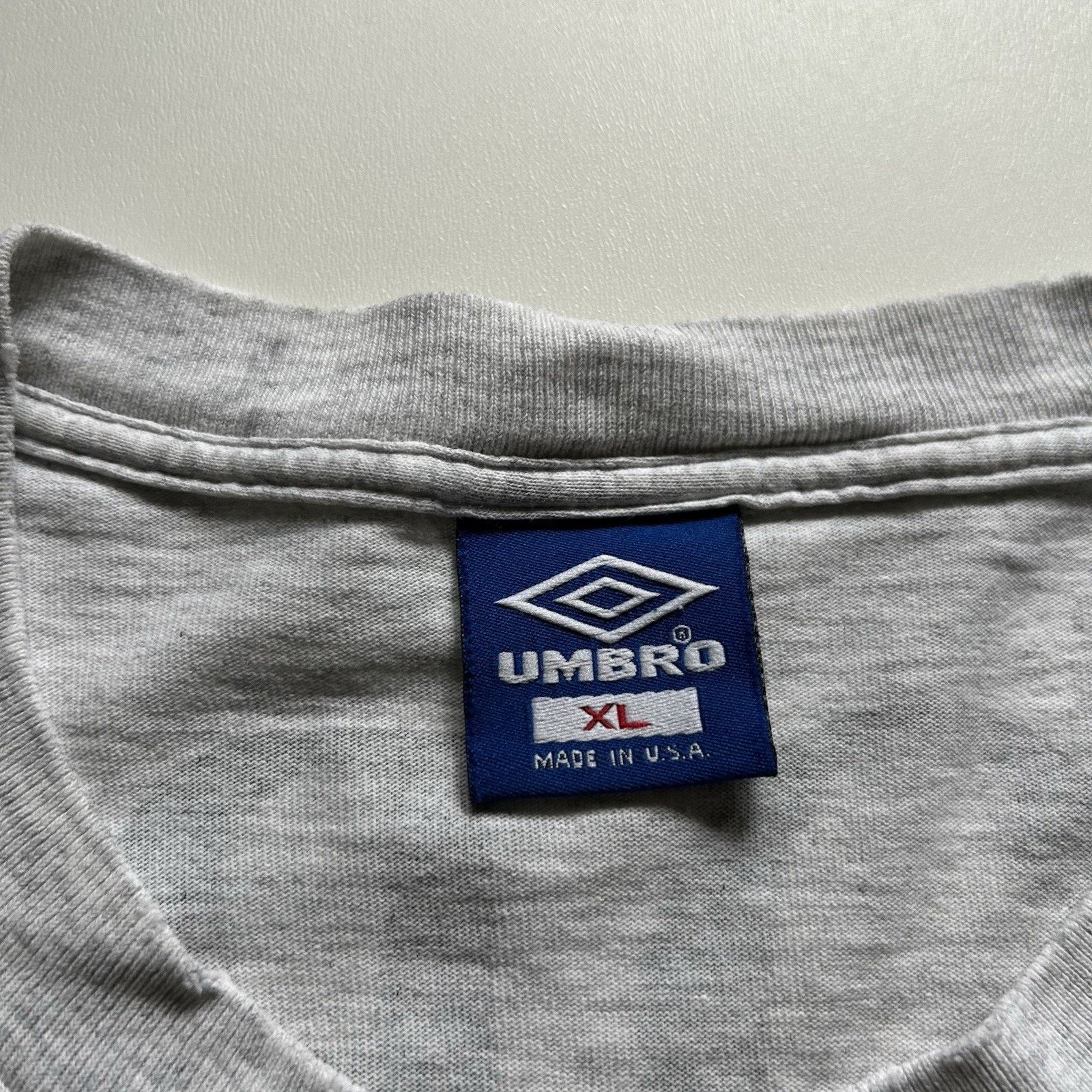Umbro Vintage 90s Umbro T Shirt XL Made In USA Born To Play Soccer Size US XL / EU 56 / 4 - 6 Thumbnail