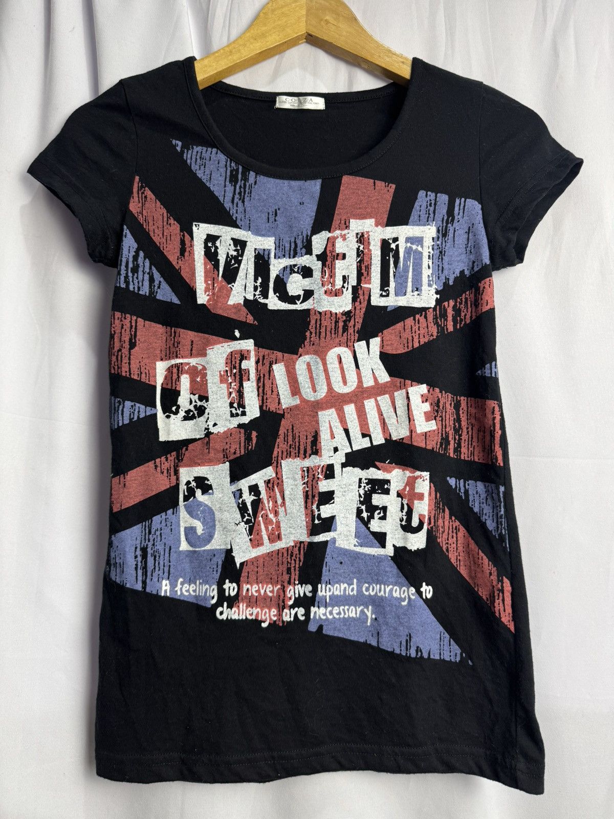 Tornado Mart Gothic Styled England Flag Tees Size US S / EU 44-46 / 1 - 2 Thumbnail