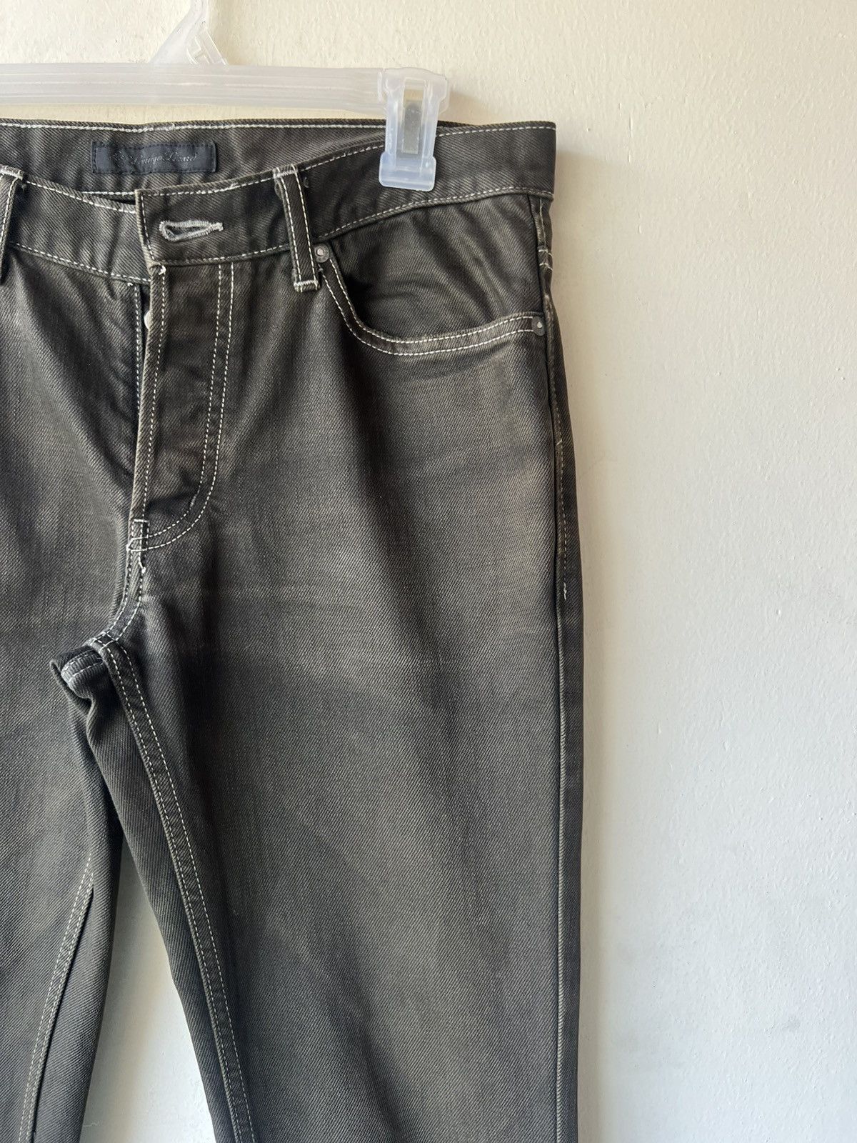 Lounge Lizard Lounge Lizard Waxed Denim Jeans Size US 30 / EU 46 - 13 Thumbnail