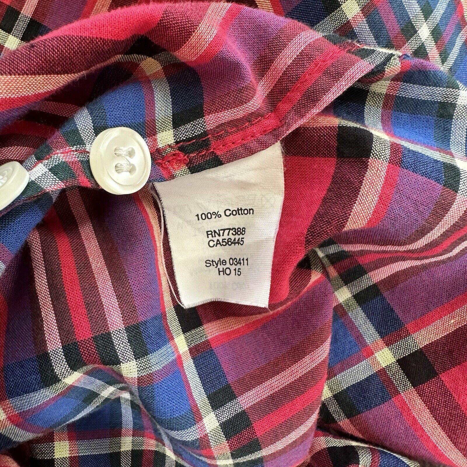 J.Crew J.Crew Women Red White Blue Plaid Shirt Cotton Size M Size M / US 6-8 / IT 42-44 - 9 Thumbnail